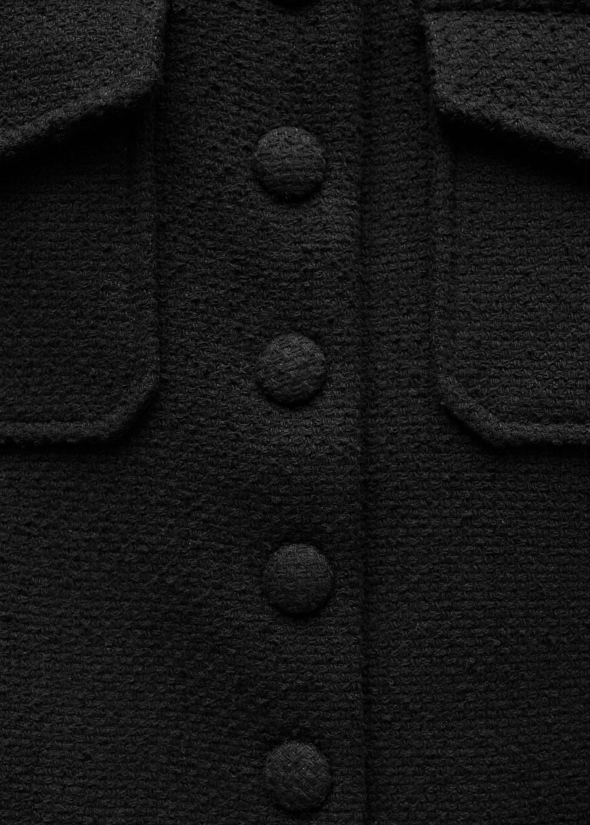 Chaqueta tweed bolsillos - Detalle del artículo 0