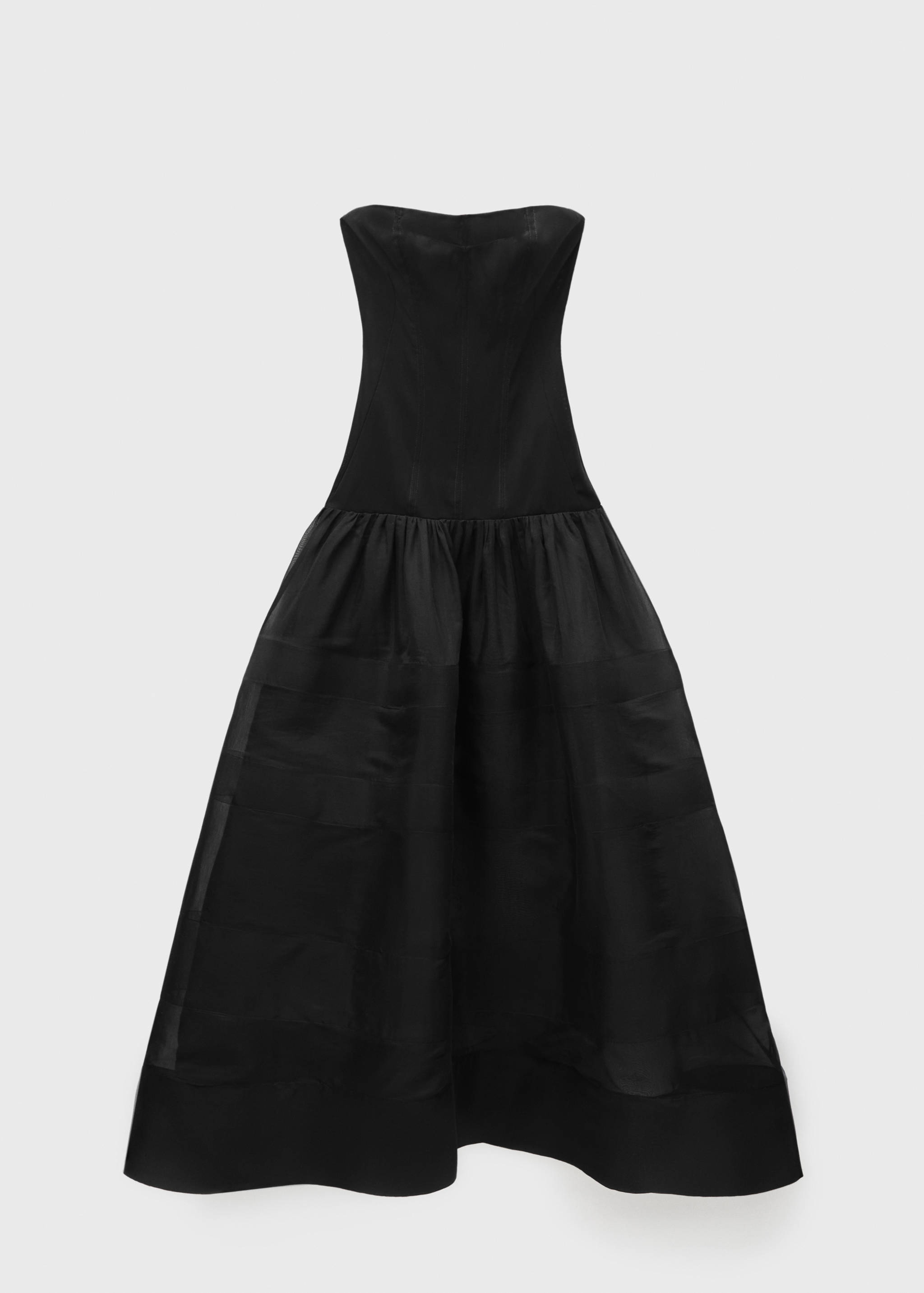 Corset dress with semi-transparent skirt - Article without model