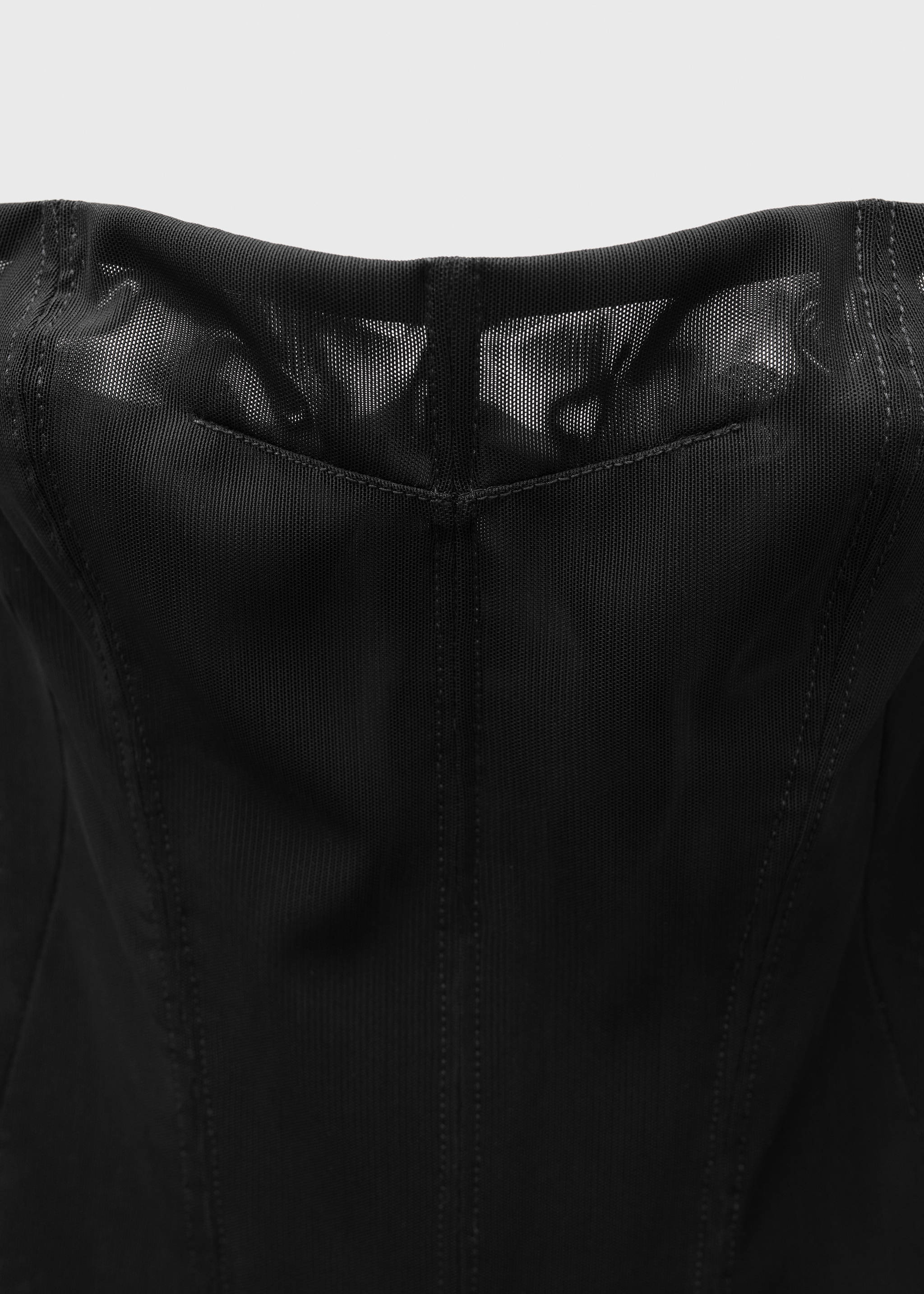 Corset dress with semi-transparent skirt - Details of the article 8