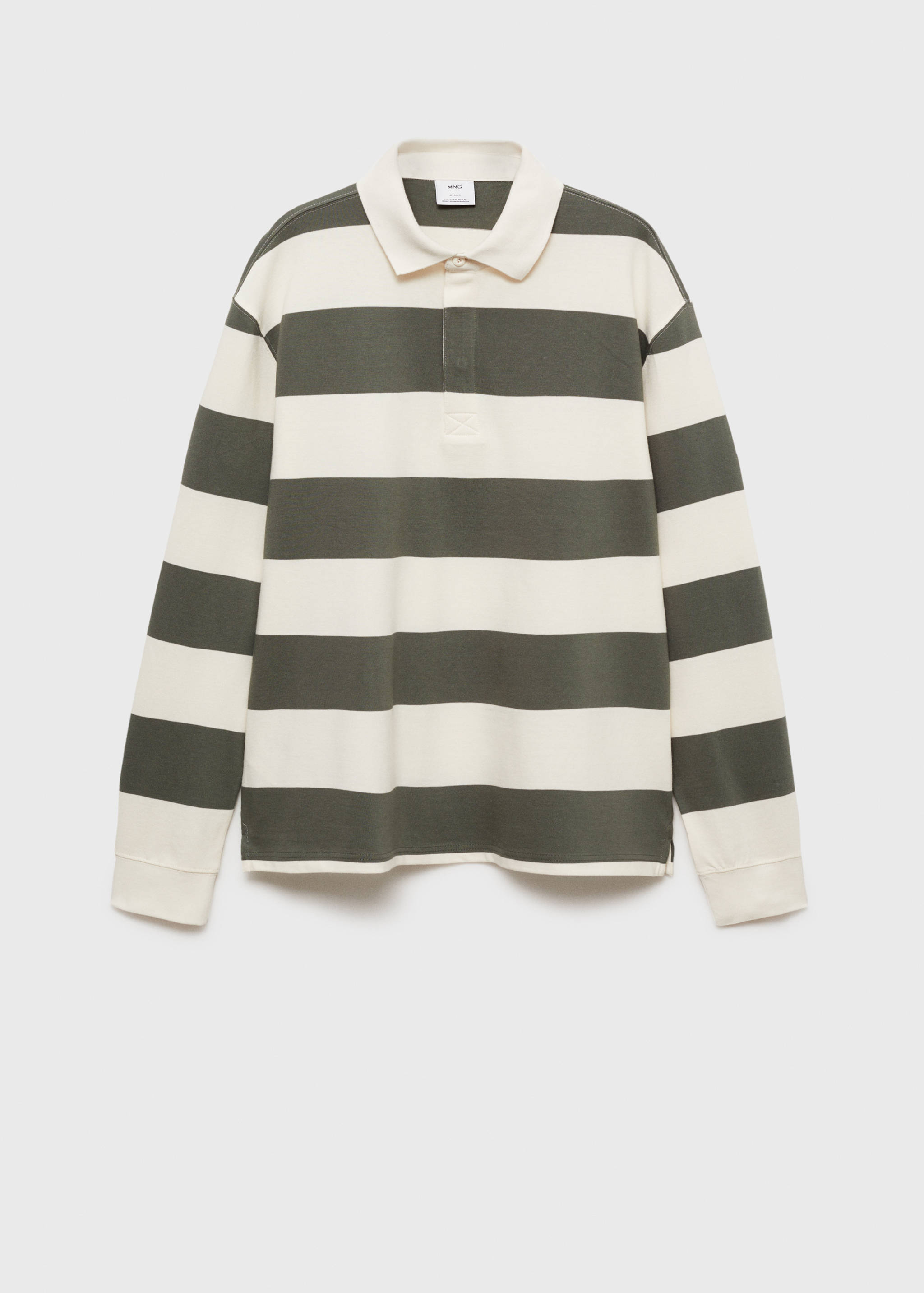 100% cotton striped regular-fit polo shirt - Article without model