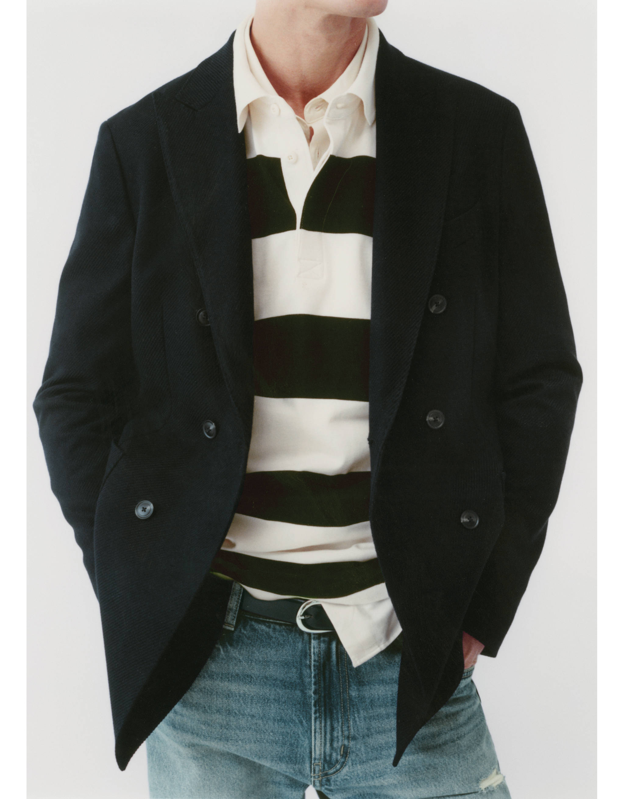 Polo de 100% algodão às riscas regular fit - Pormenor do artigo 3