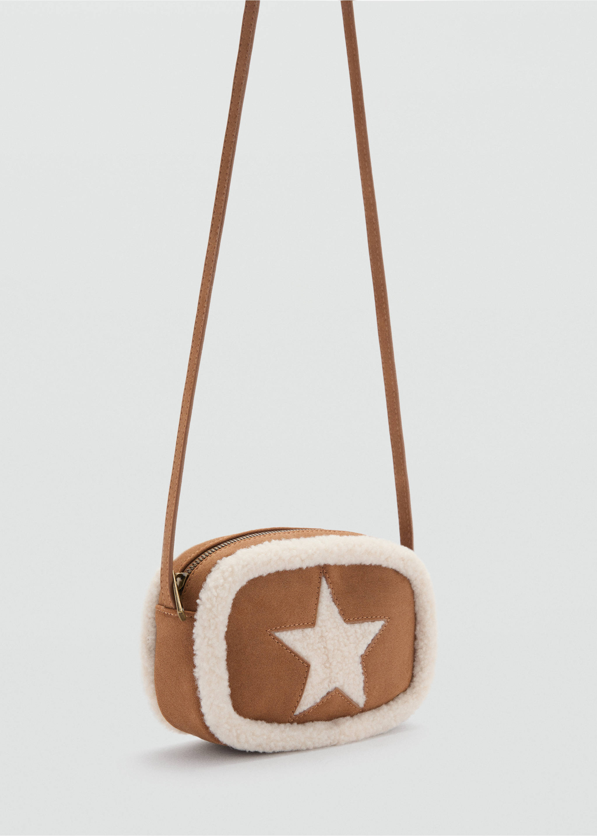 Shearling star bag - Medium plane, Medium Brown. Ref: 77057124-00.