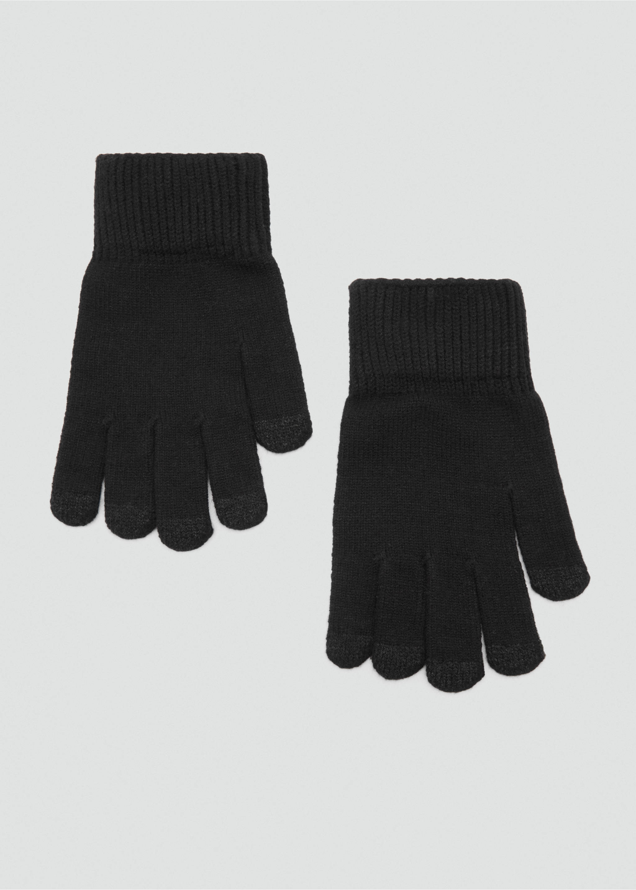 Stickade vantar - Artikel utan modell, Svart. Ref: 77057128-00.