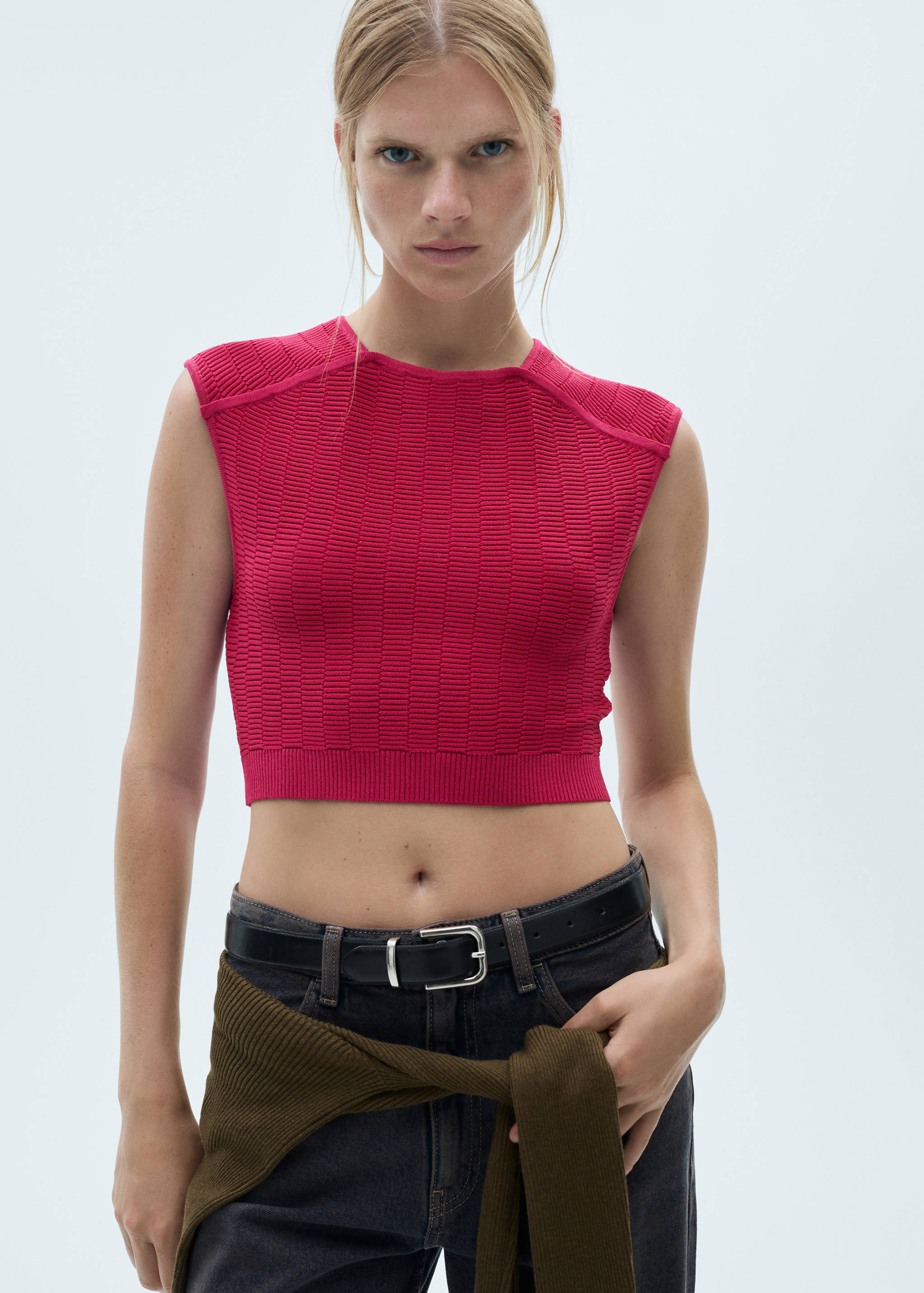 Gebreide mouwloze top - Detail van het artikel 2
