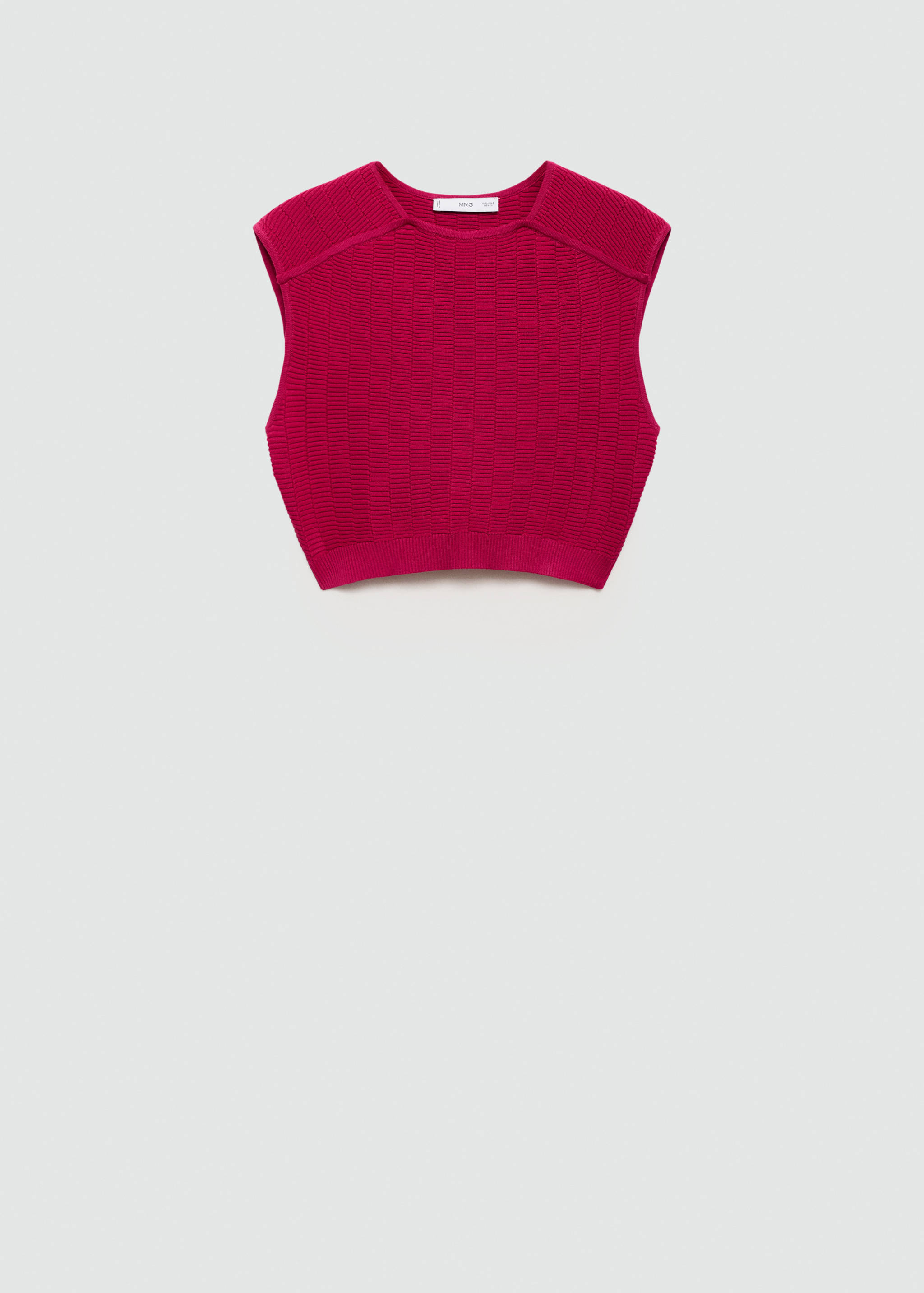 Gebreide mouwloze top - Artikel zonder model