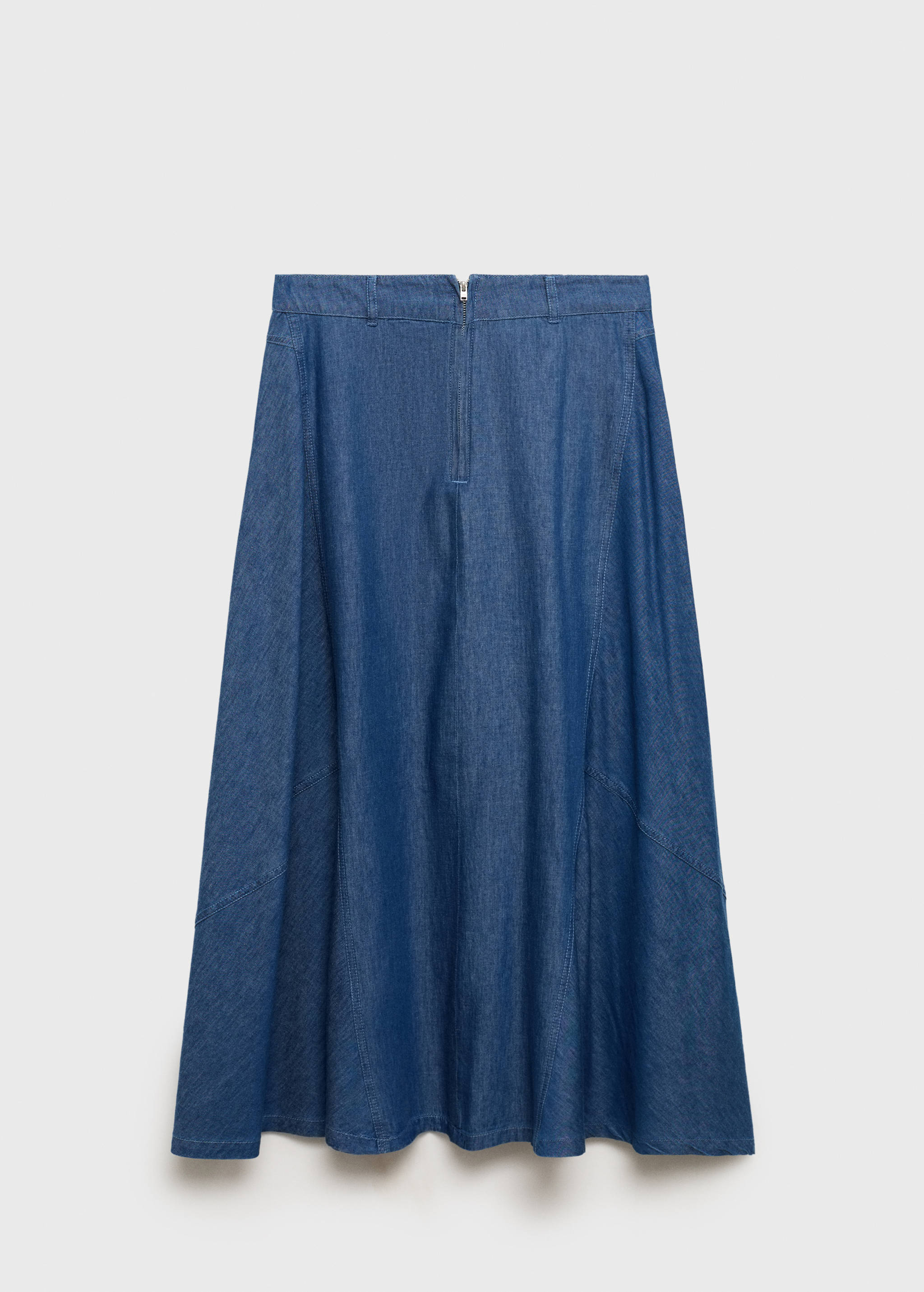 Zipped denim skirt - Article without model