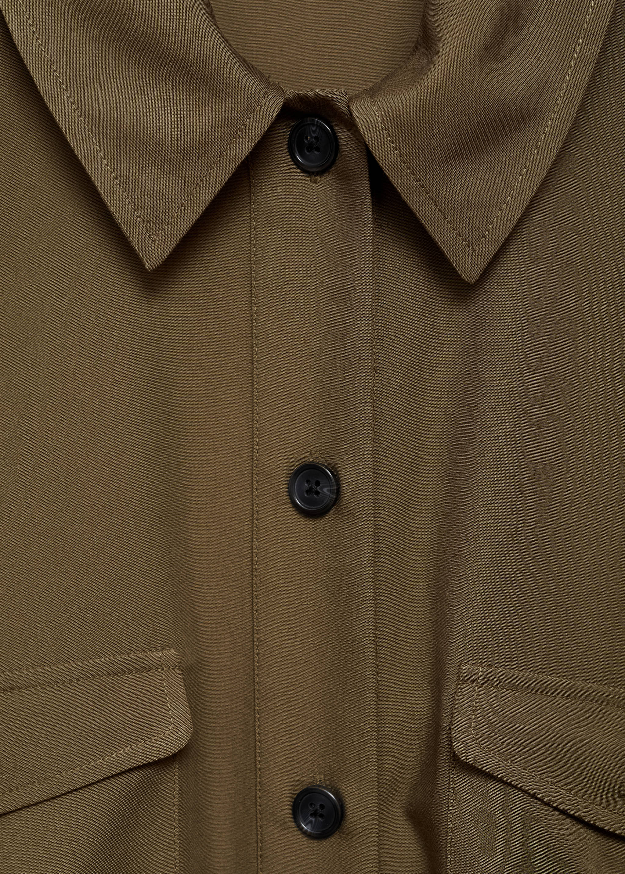 Hemdblusenkleid aus Lyocell mit Schleife - Detail des Artikels 8