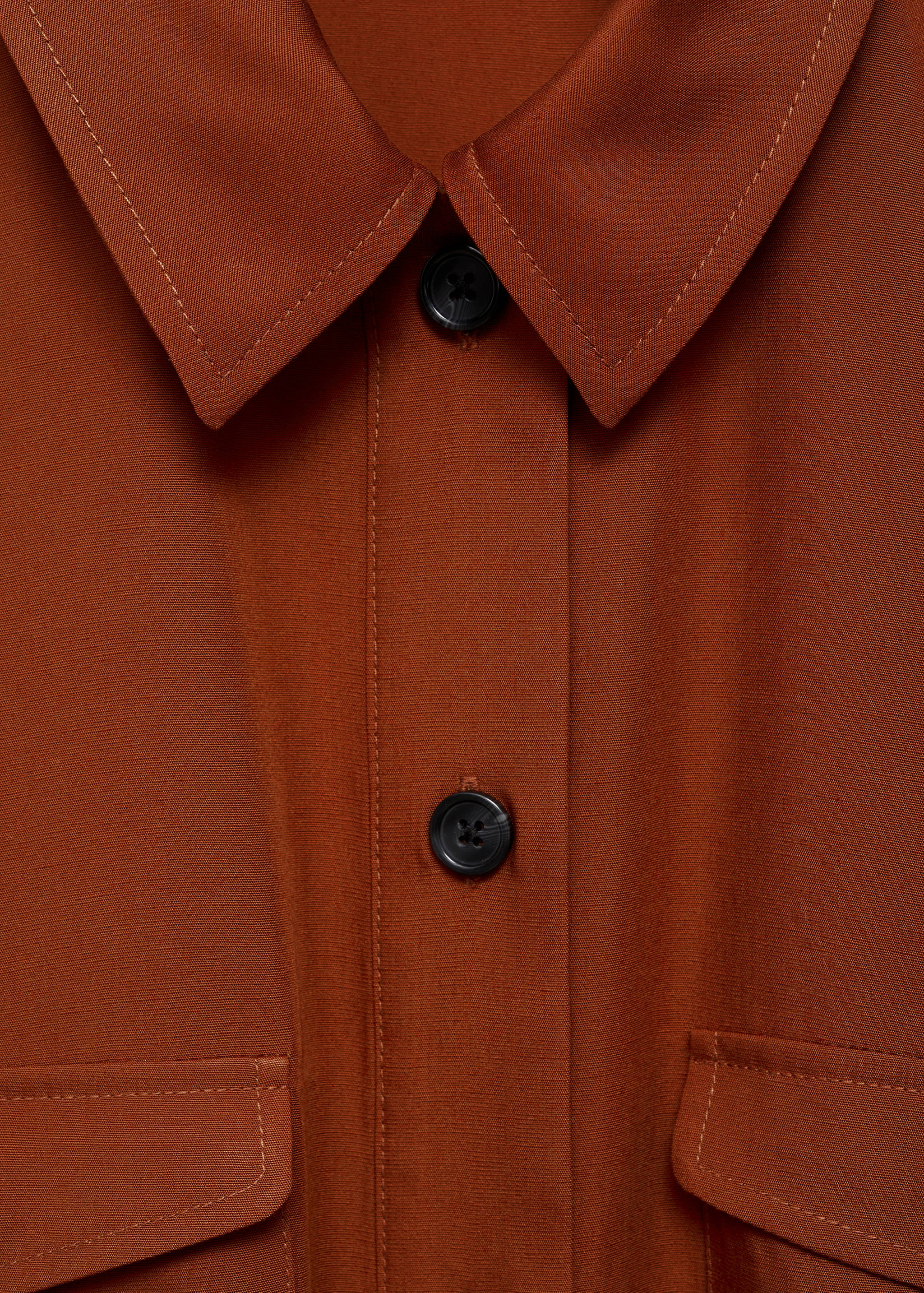 Hemdblusenkleid aus Lyocell mit Schleife - Detail des Artikels 8