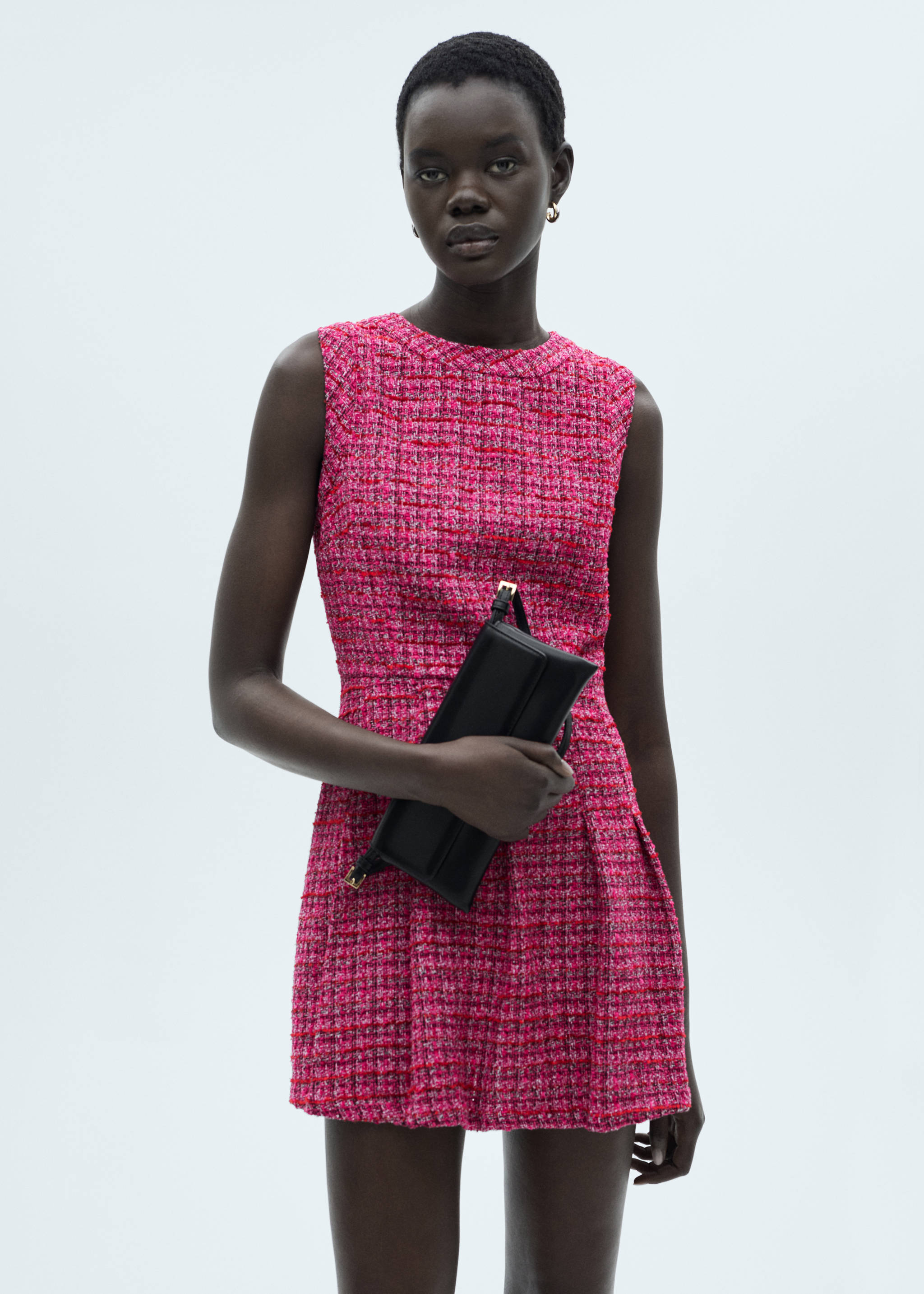 A-line tweed dress - Medium plane