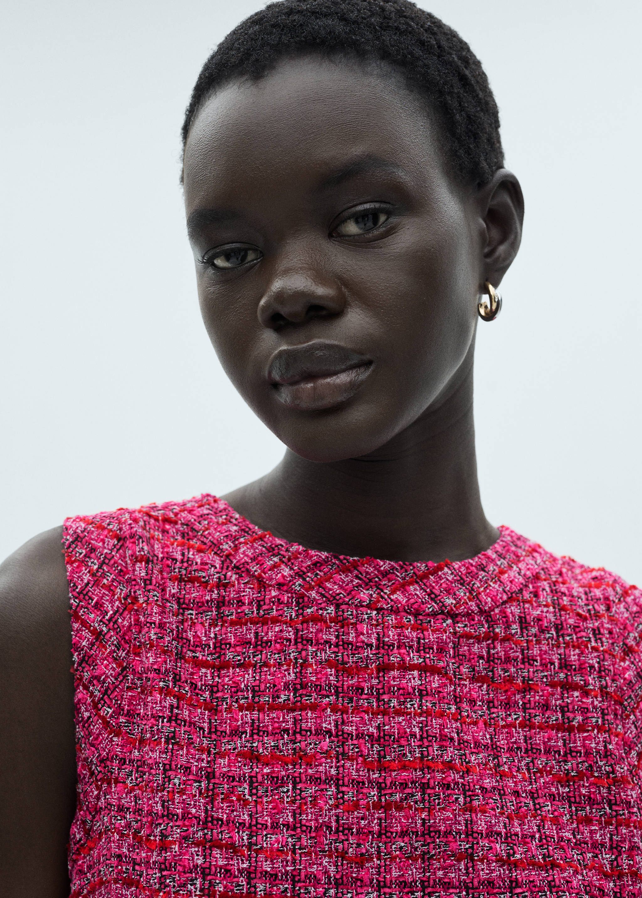 A-line tweed dress - Details of the article 1