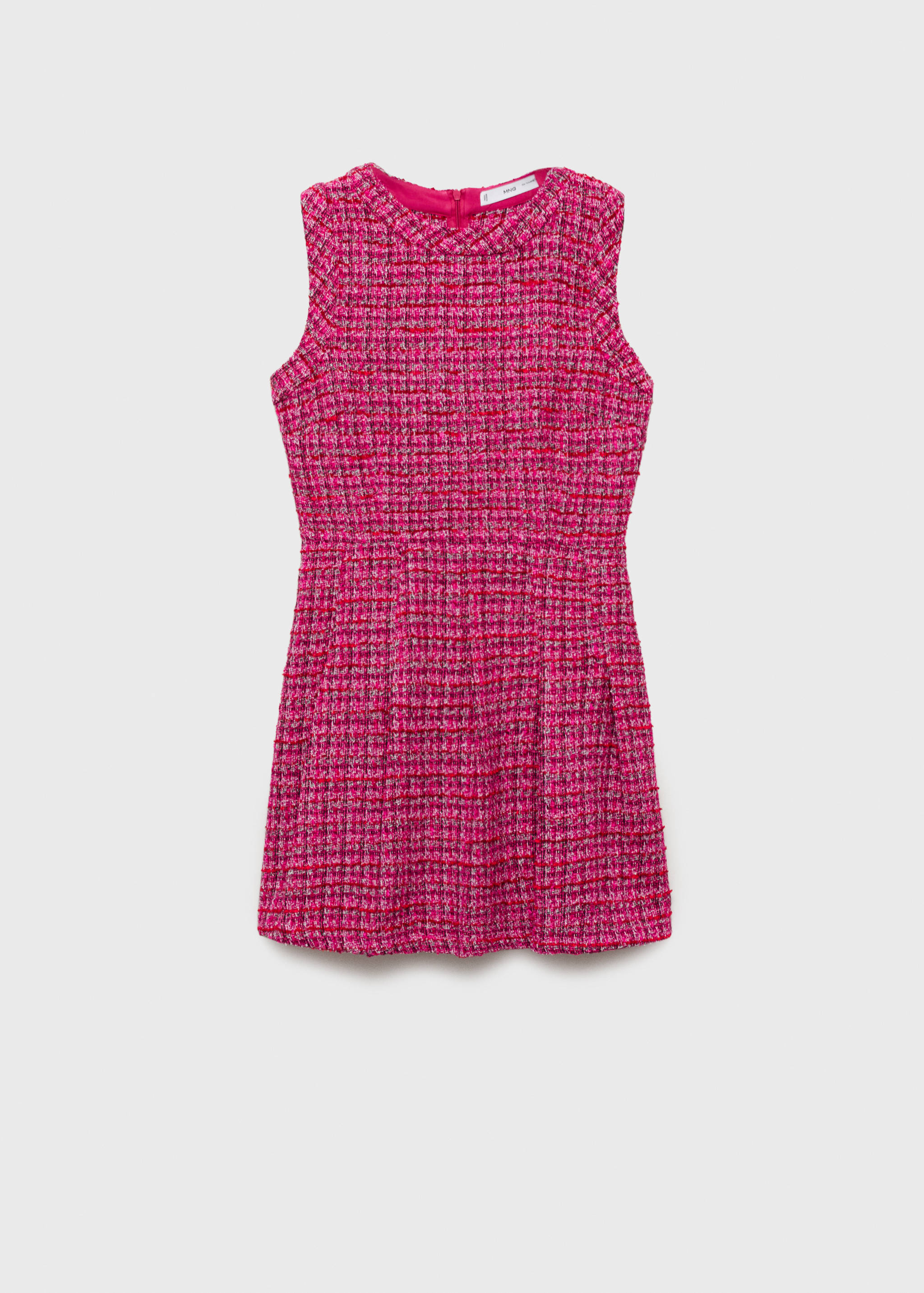 mango pink tweed dress A-line tweed dress - Women