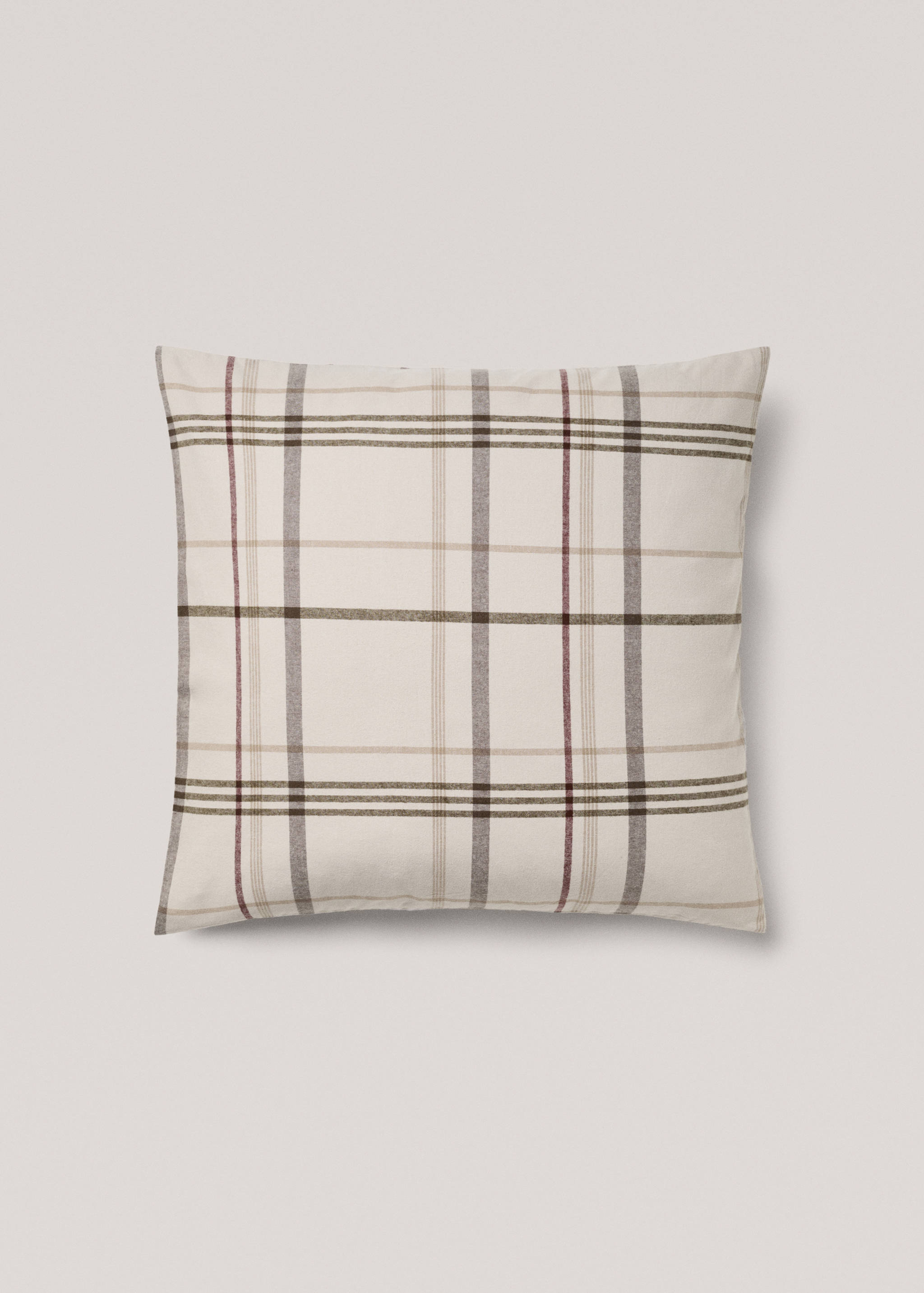 Funda almohada cuadros franela 60x60cm - Article without model