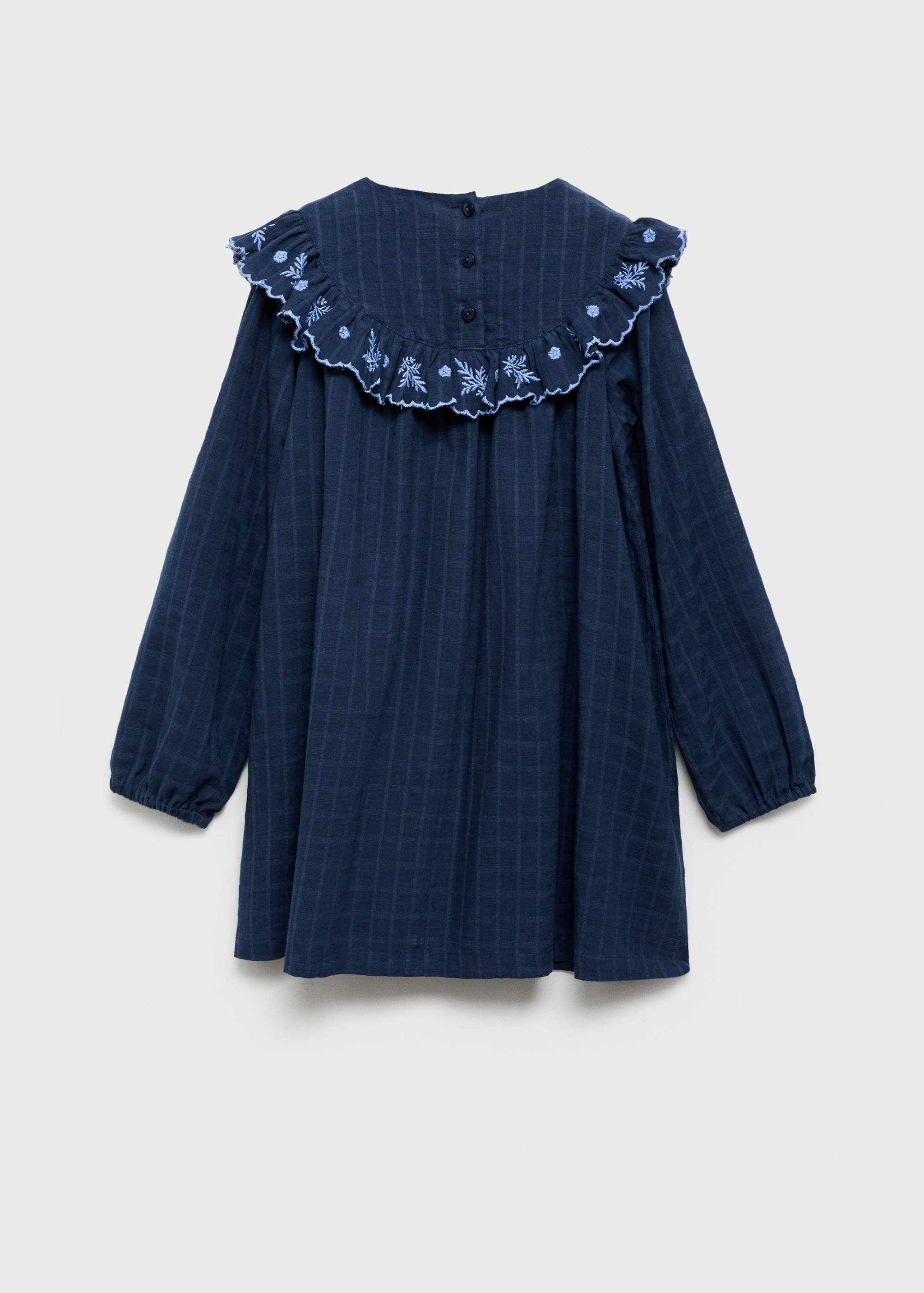 Robe carreaux détail brodé - Verso de l’article