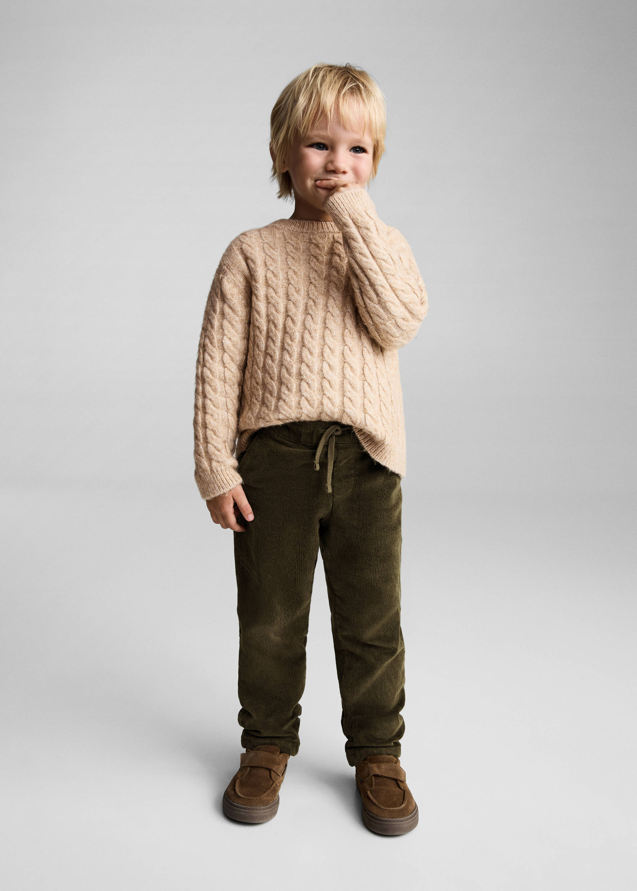 Lined corduroy trousers - General plane