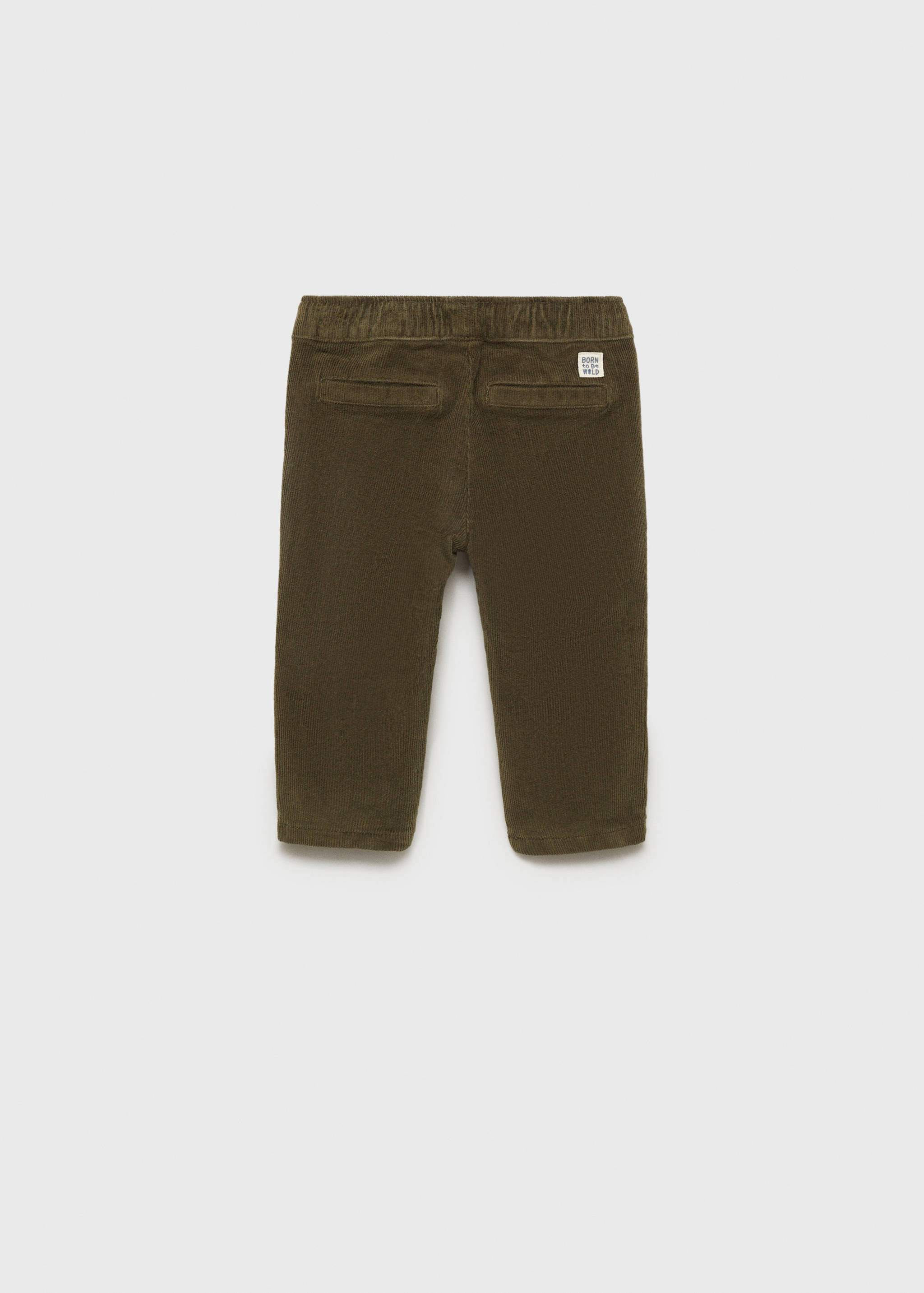 Lined corduroy trousers - Reverse of the article