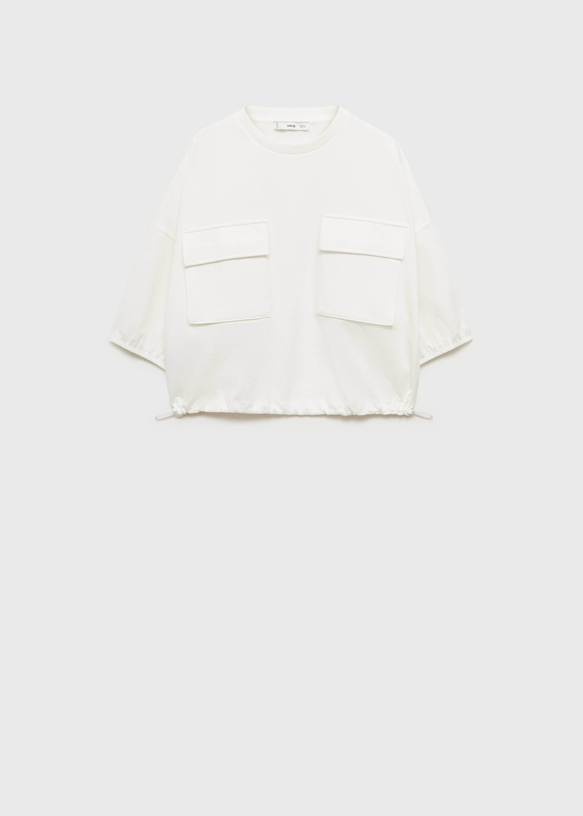 Katoenen T-shirt met zakken - Artikel zonder model