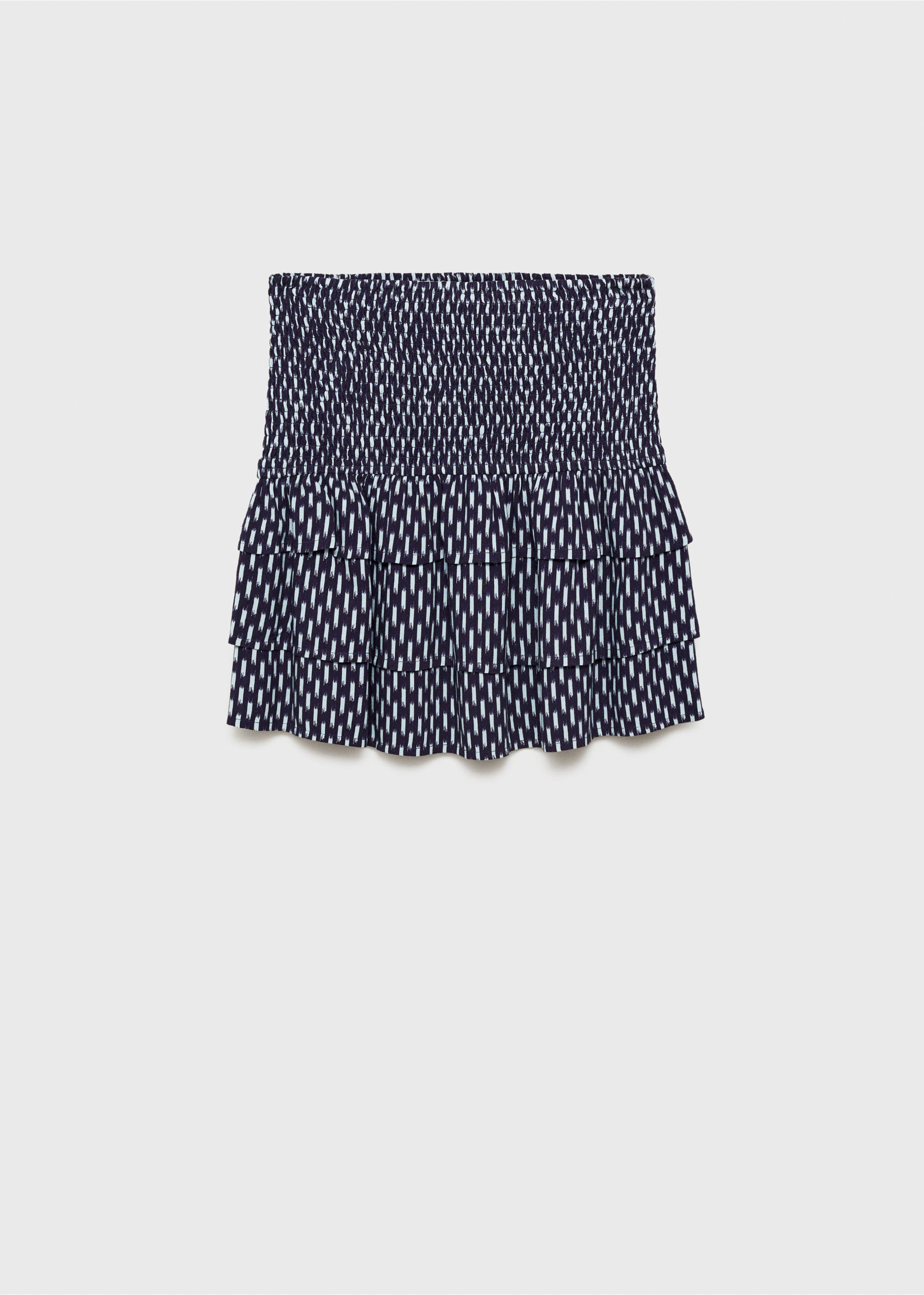 Falda fruncida volantes - Artículo sin modelo, Azul marino oscuro. Ref: 77057677-00.