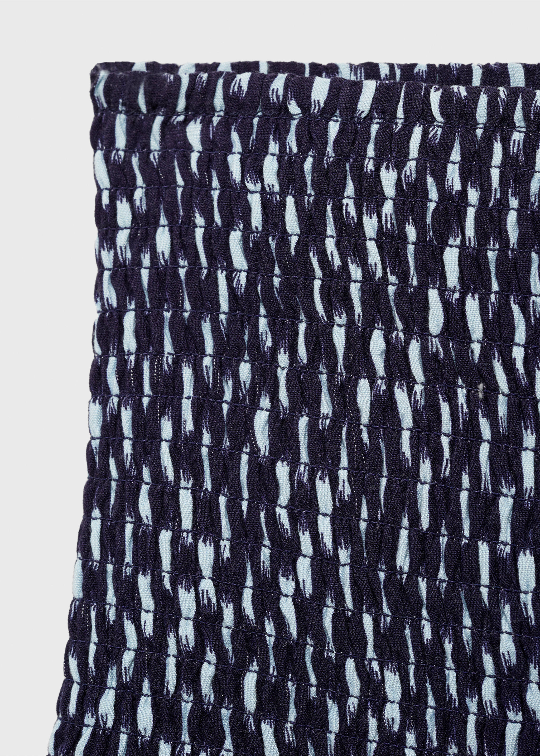 Falda fruncida volantes - Detalle del artículo 0, Azul marino oscuro. Ref: 77057677-00.