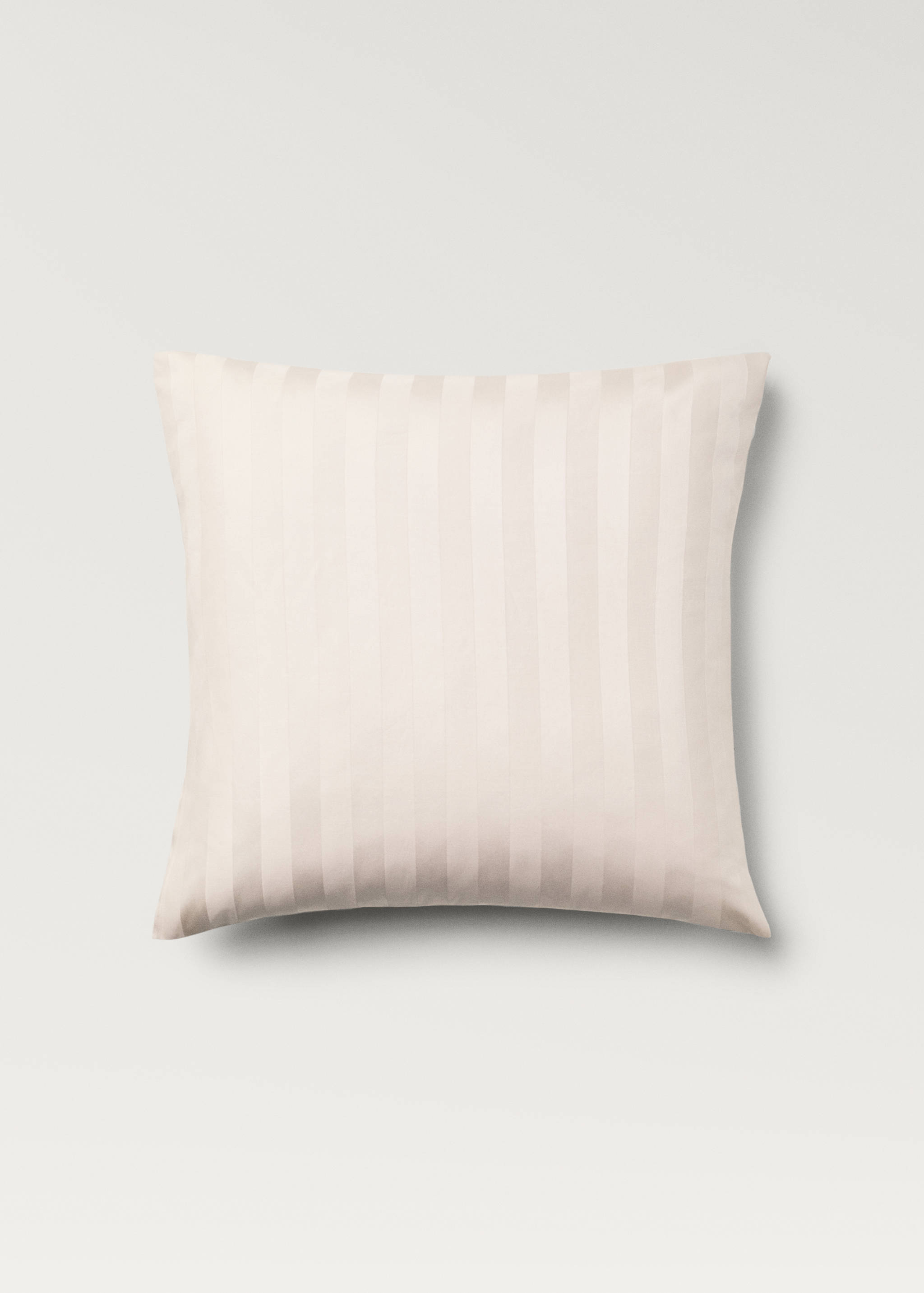 Dos fundas almohada algodón satén jacquard rayas 60x60 cm - Artículo sin modelo