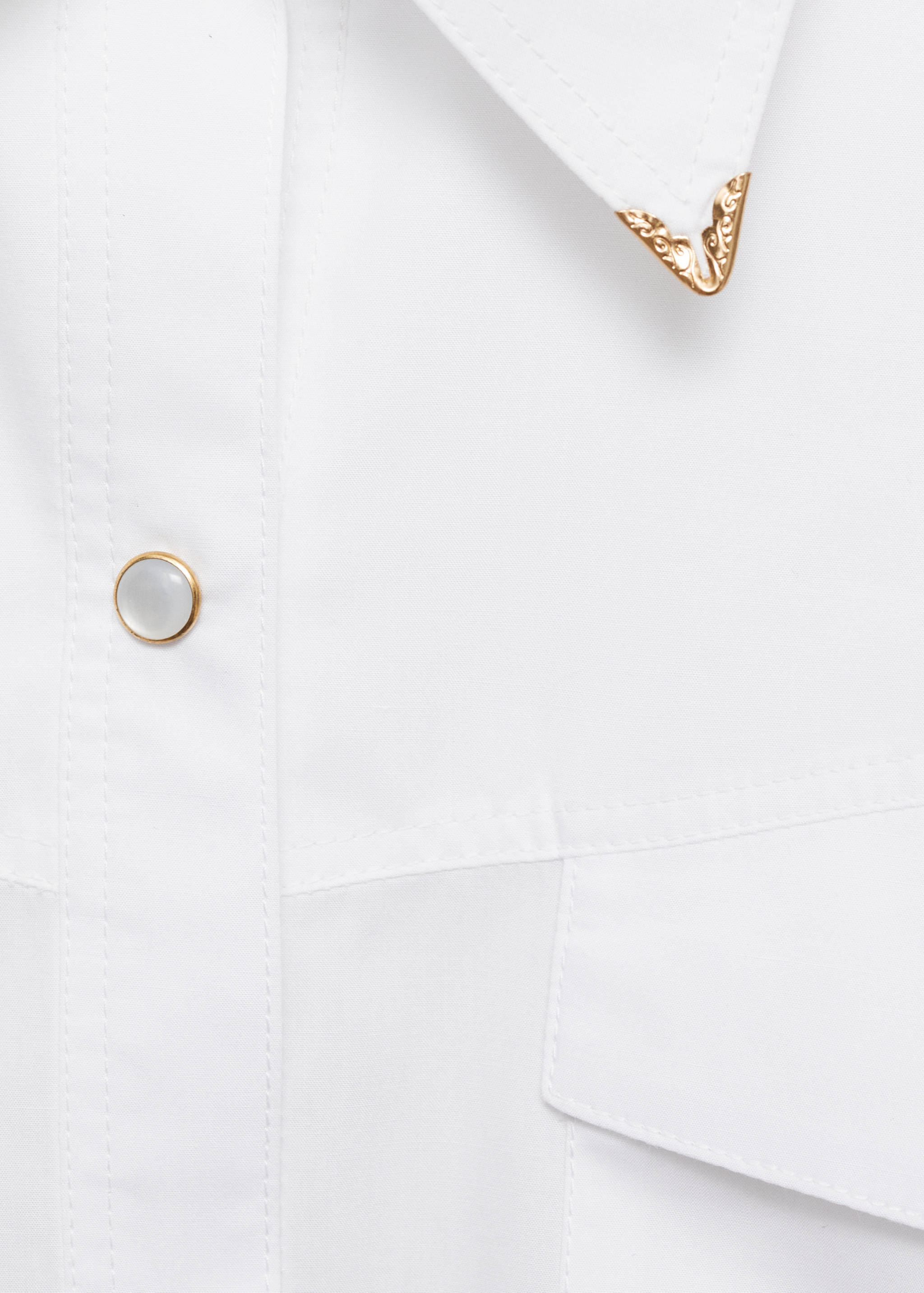 Metal detail shirt - Details of the article 8