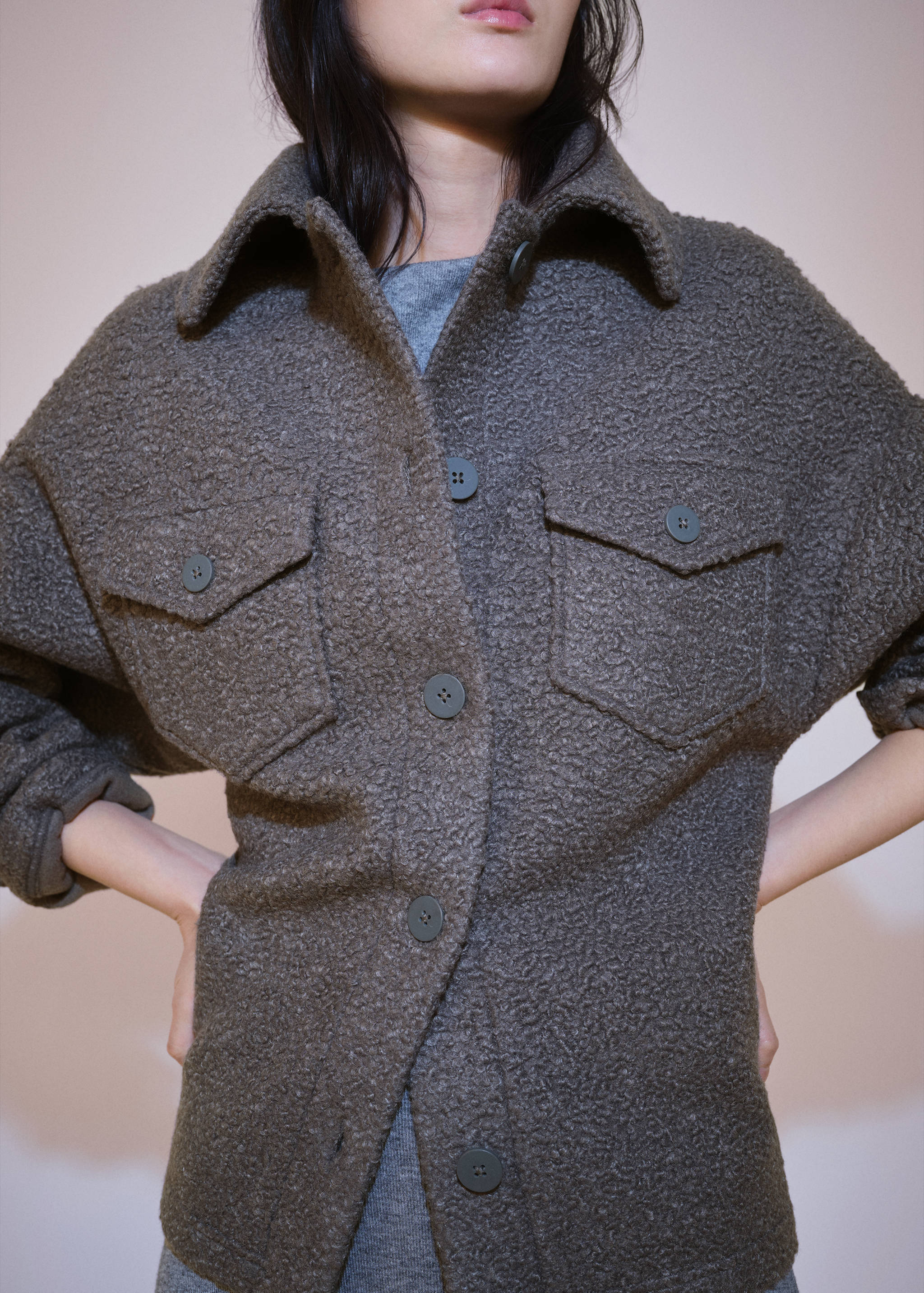 Bouclé jacket with pockets - Details of the article 6