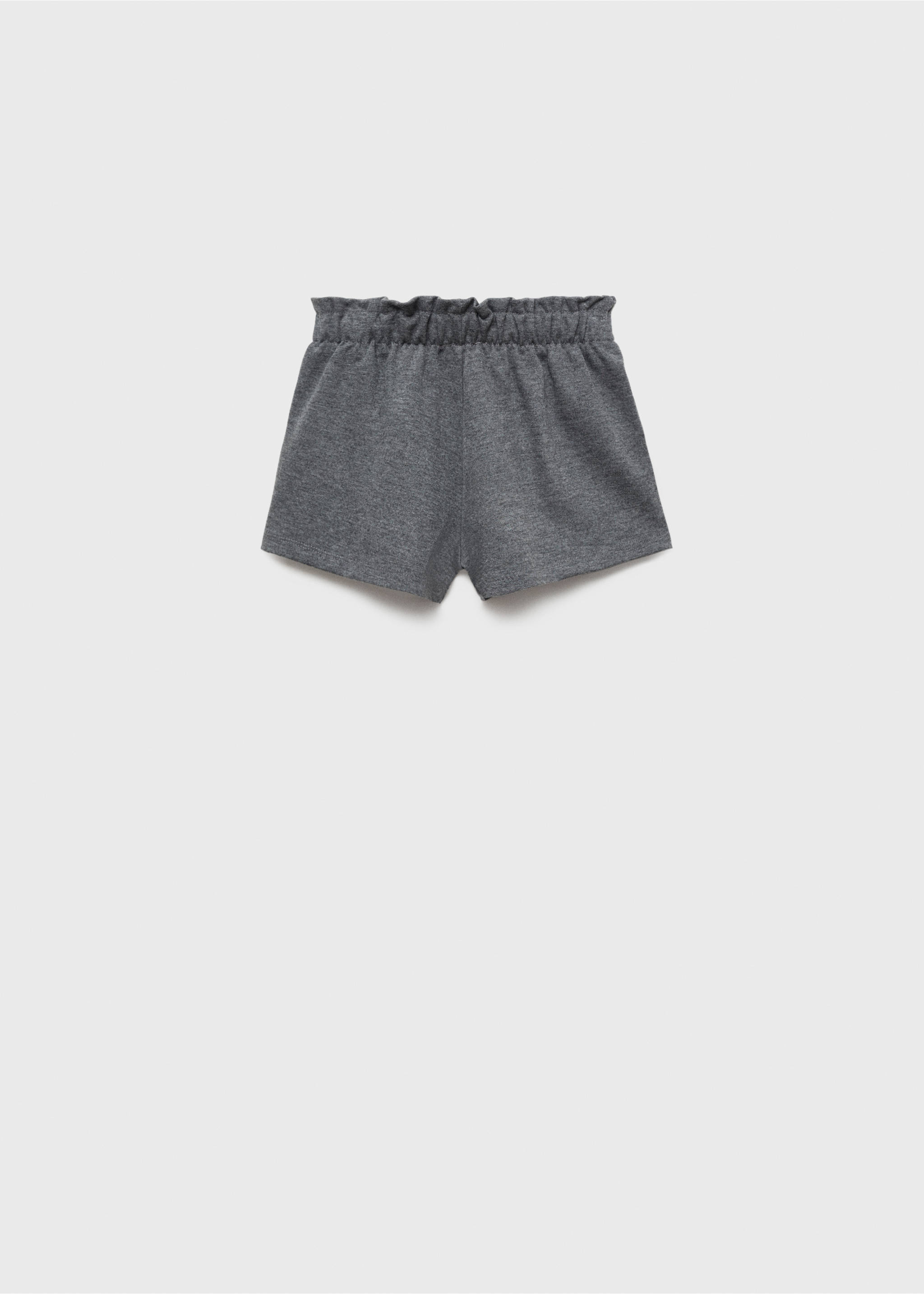 Paperbag shorts with bow - Reverse of the article, Charcoal. Ref: 77057685-00.