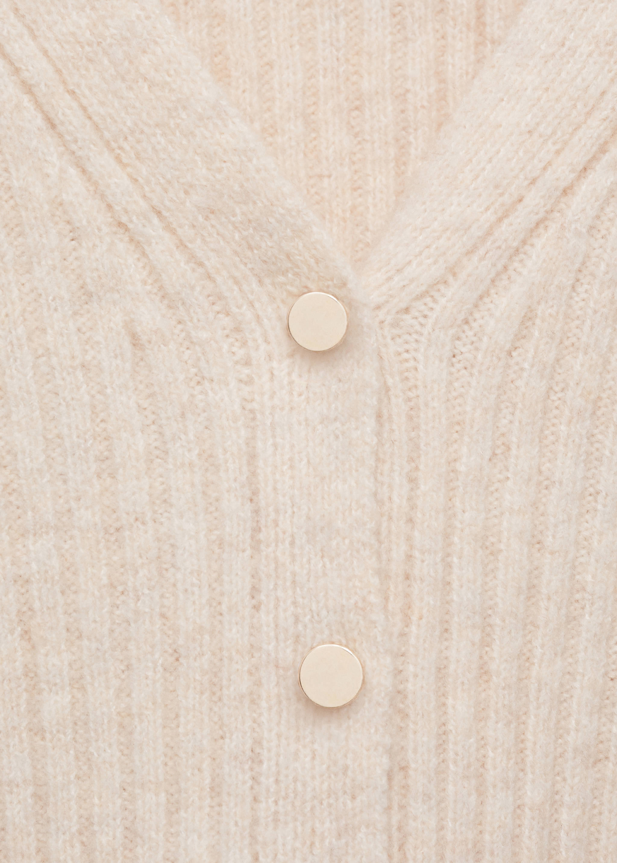 Knitted cardigan with metallic buttons - Details of the article 8