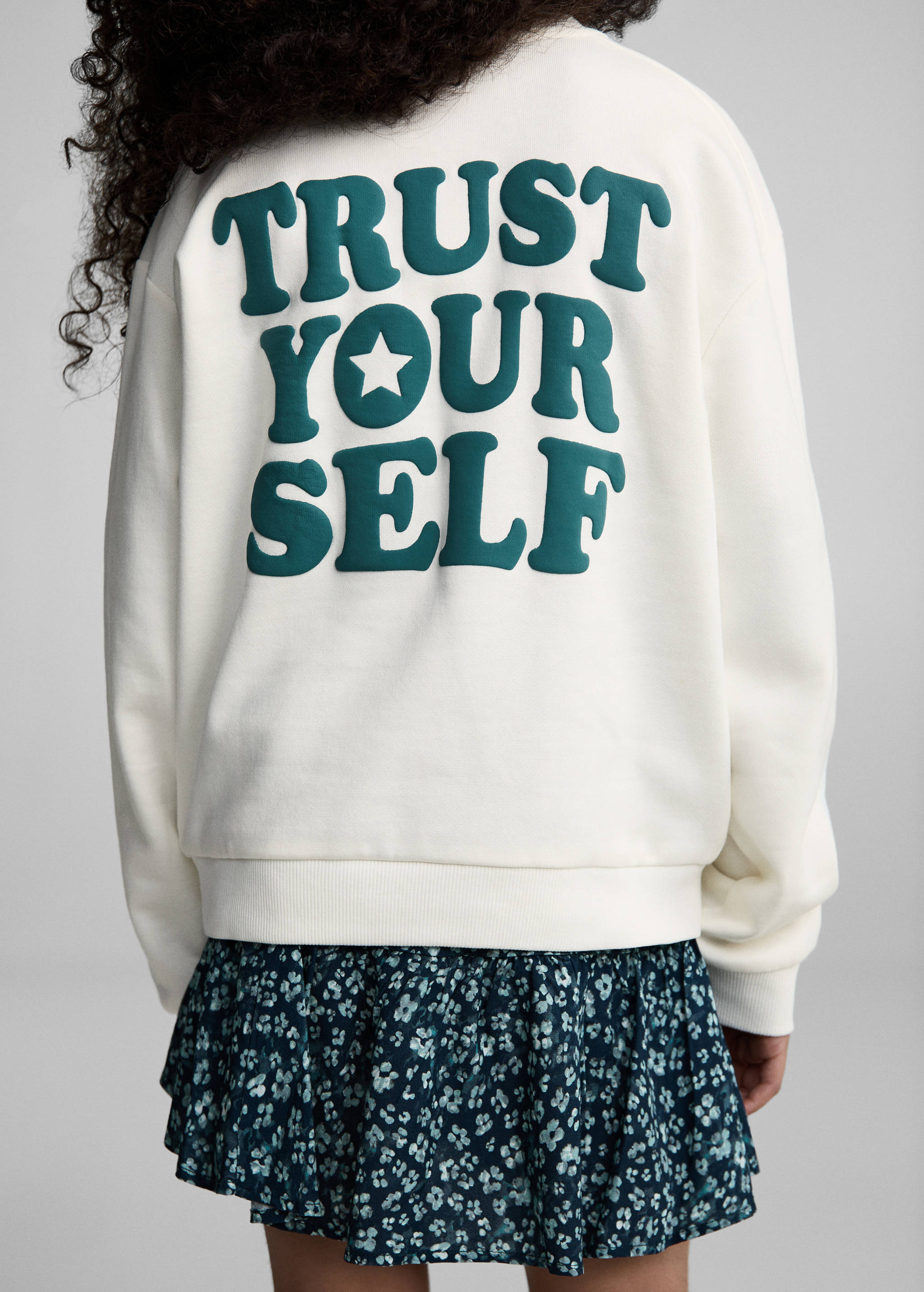 Gemustertes Baumwoll-Sweatshirt - Detail des Artikels 3