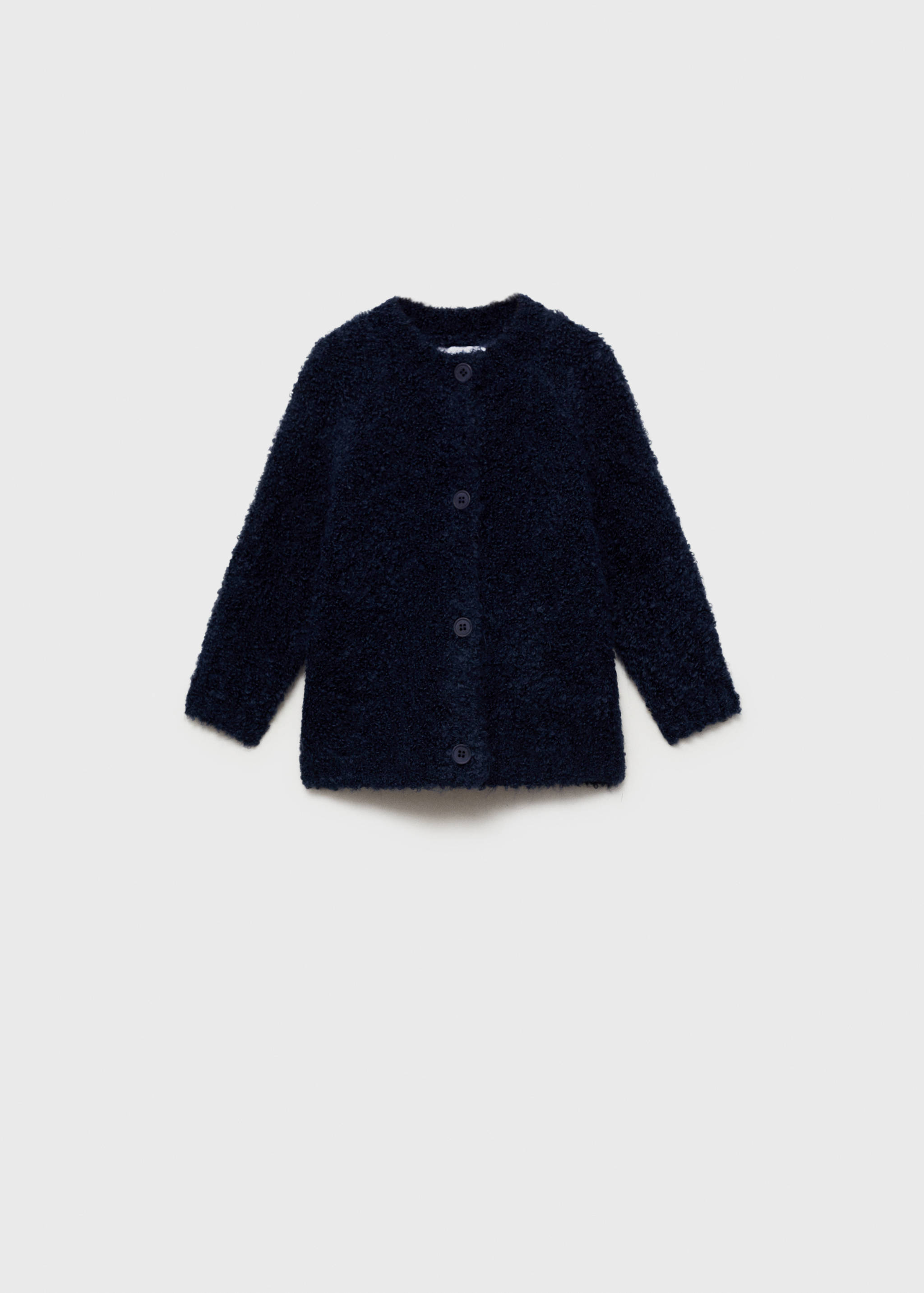 Bouclé-knit cardigan - Article without model