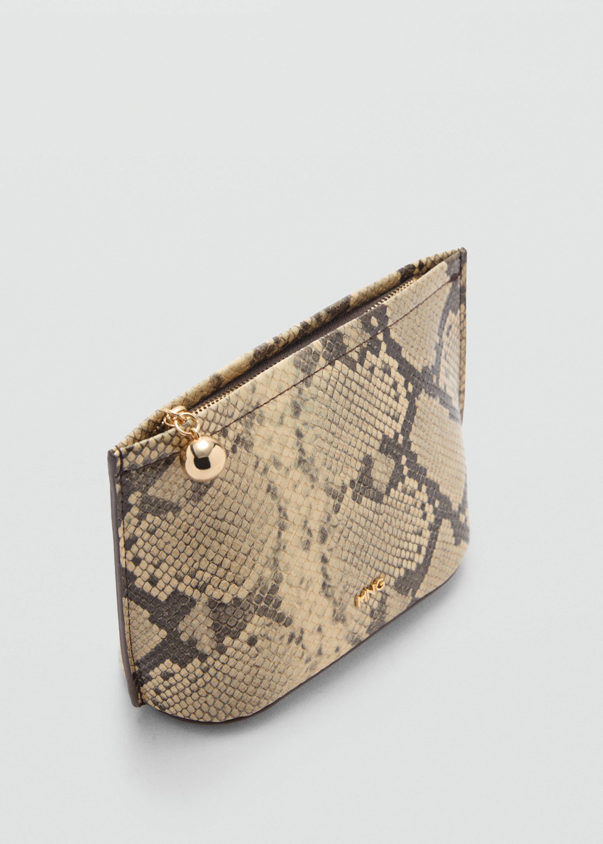 Faux-leather toiletry bag - Medium plane