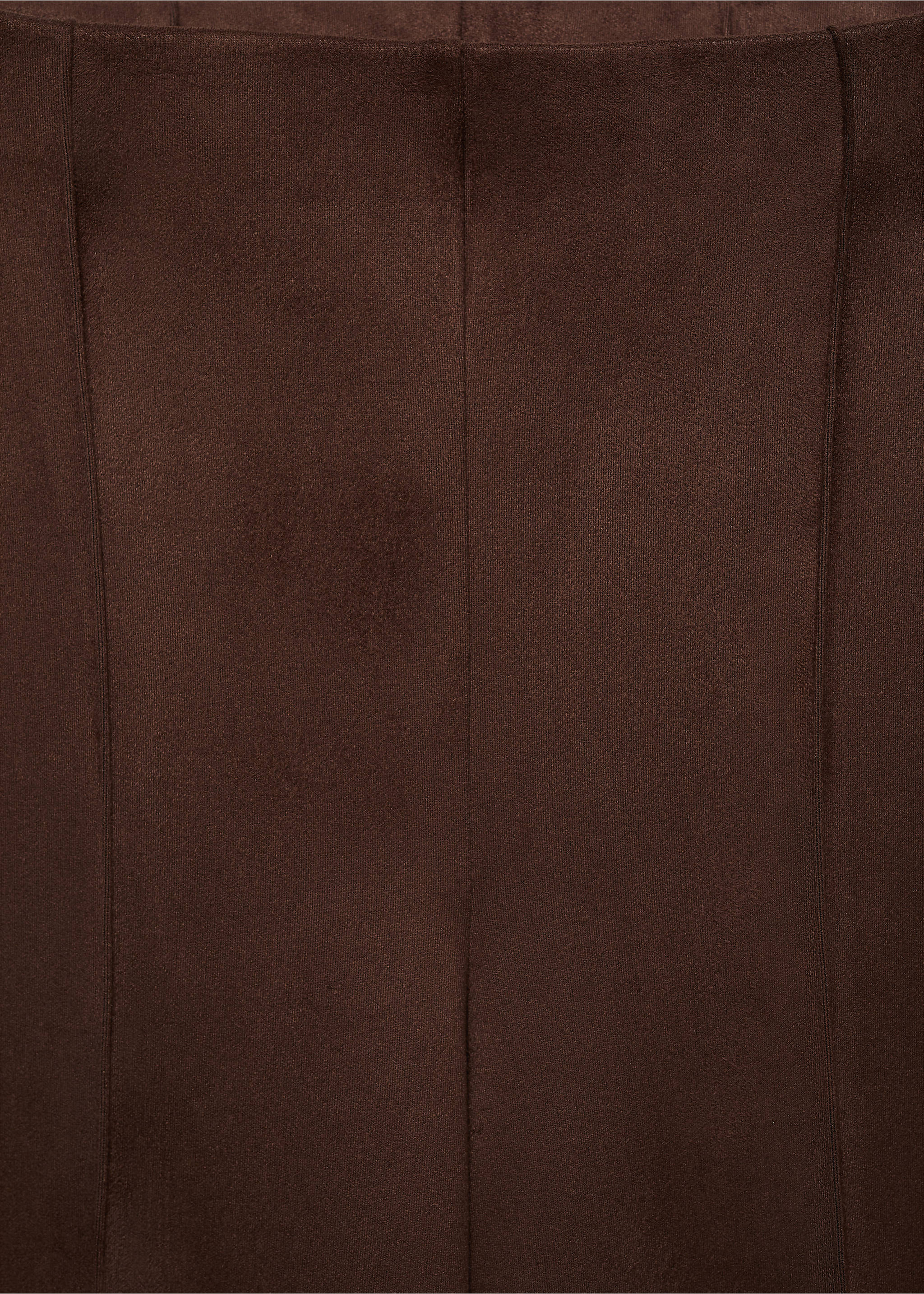 Wide leg suede-effect trousers - Details of the article 8, Chocolate. Ref: 77057696-00.