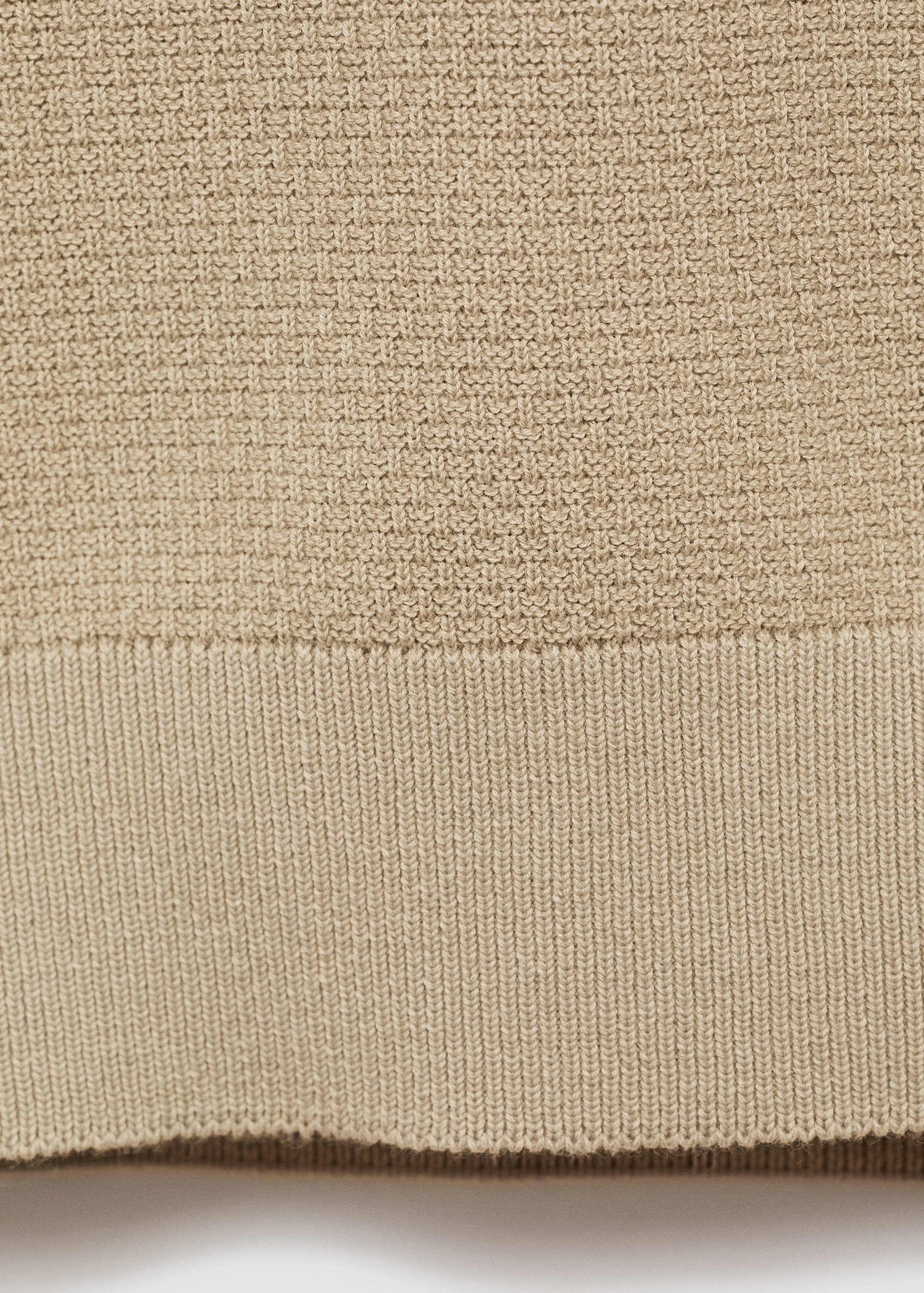 Structure thin knitwear t-shirt - Details of the article 0