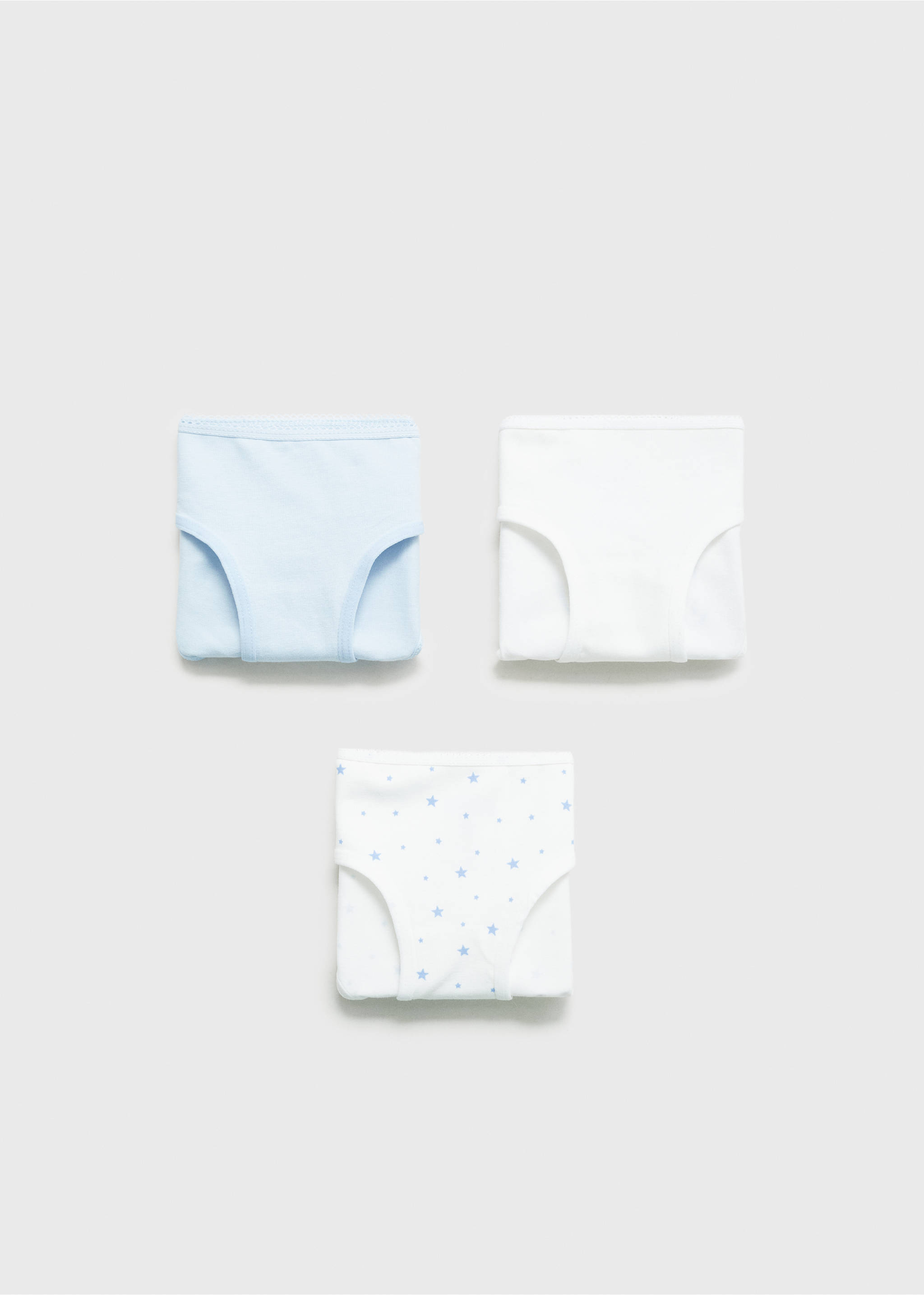 3 pack cotton panties - Article without model, Sky Blue. Ref: 77057698-00.