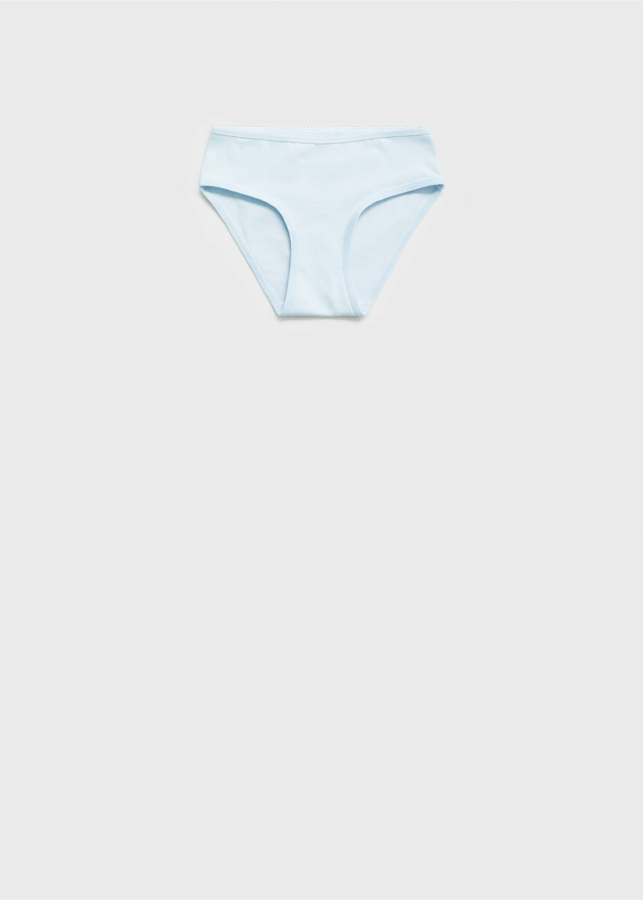 3 pack cotton panties - Reverse of the article, Sky Blue. Ref: 77057698-00.