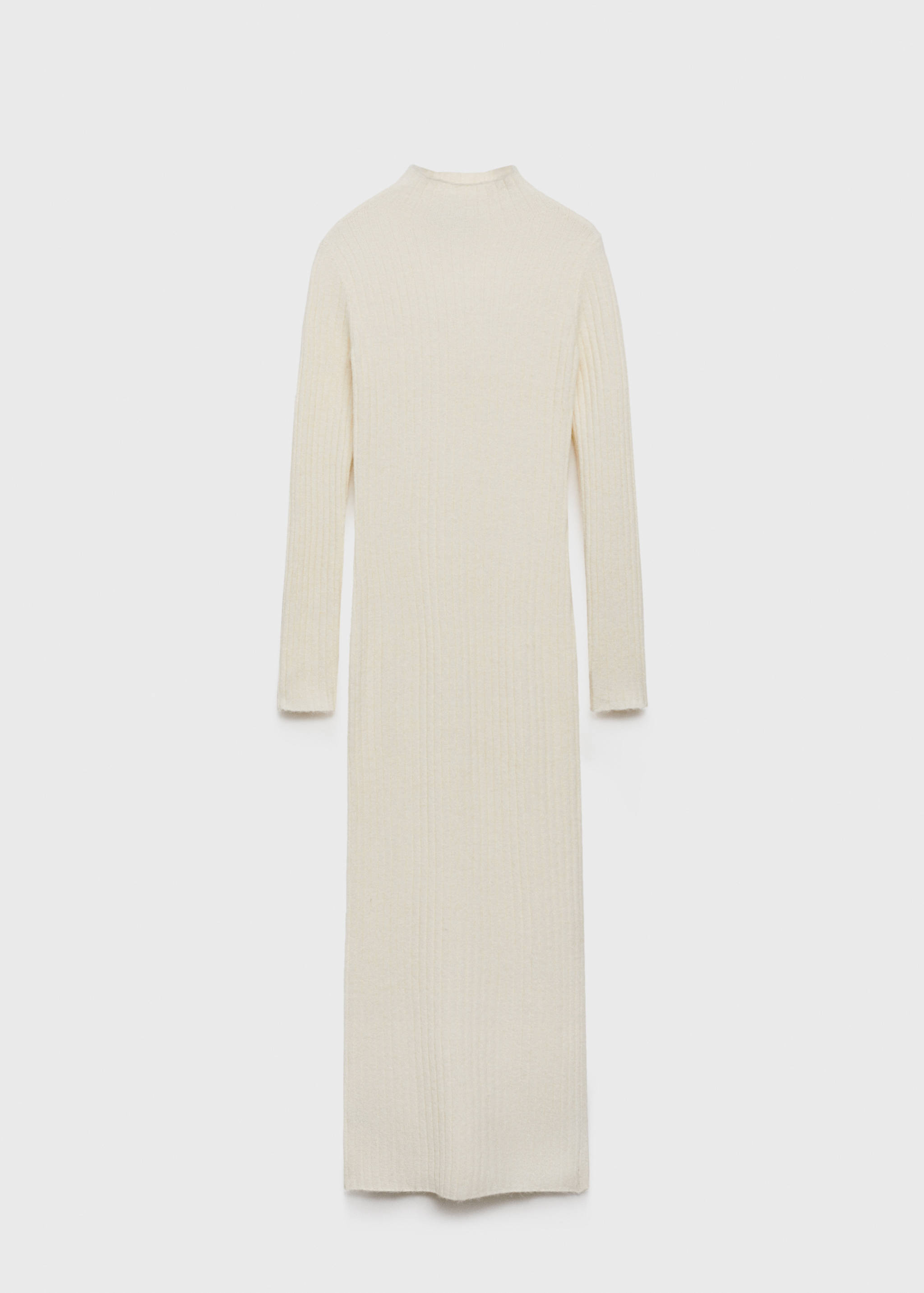 Robe fendue maille côtelée - Article sans modèle