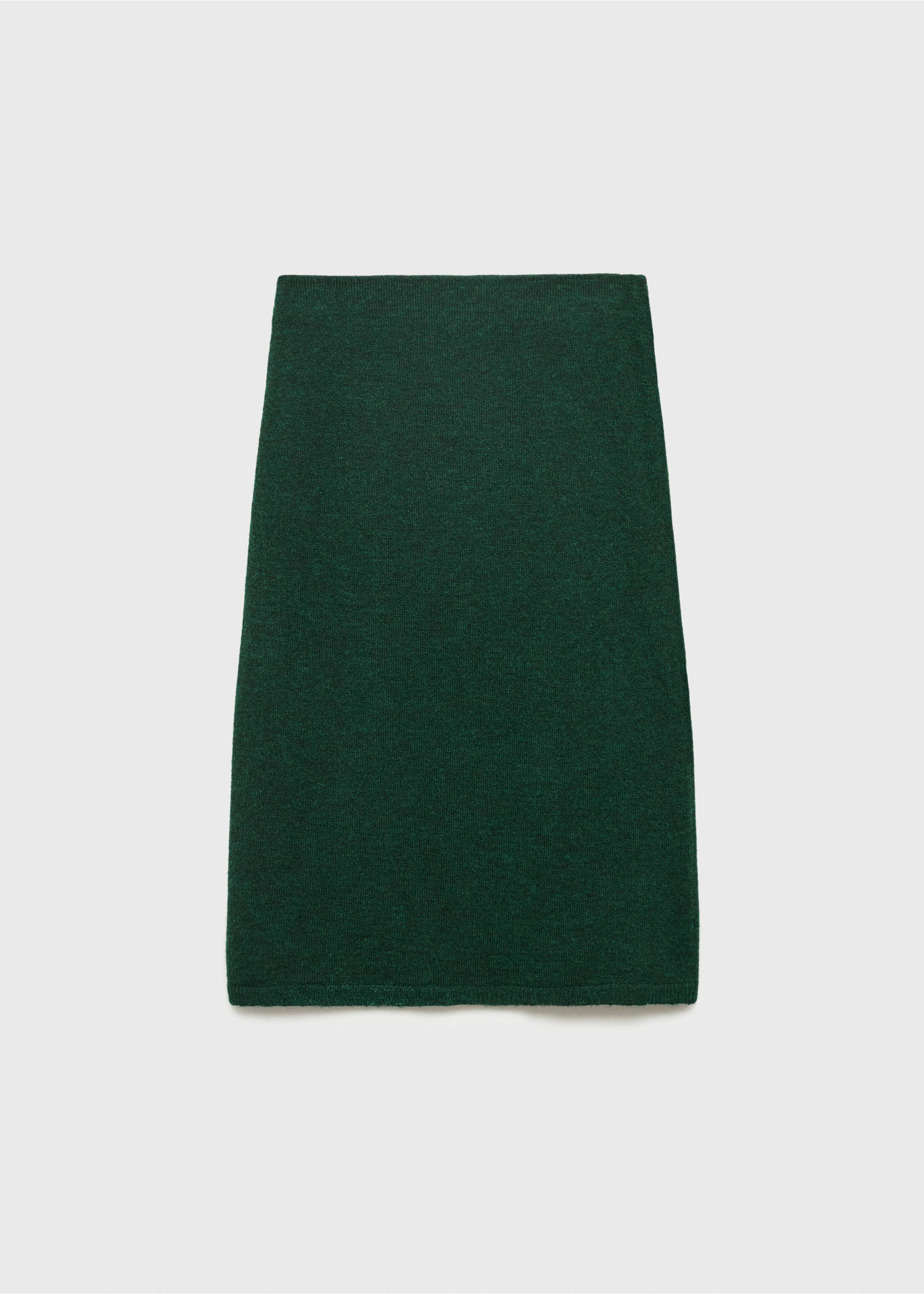 Gonna maglia svasata - Articolo senza modello, Verde. Ref: 77057701-00.