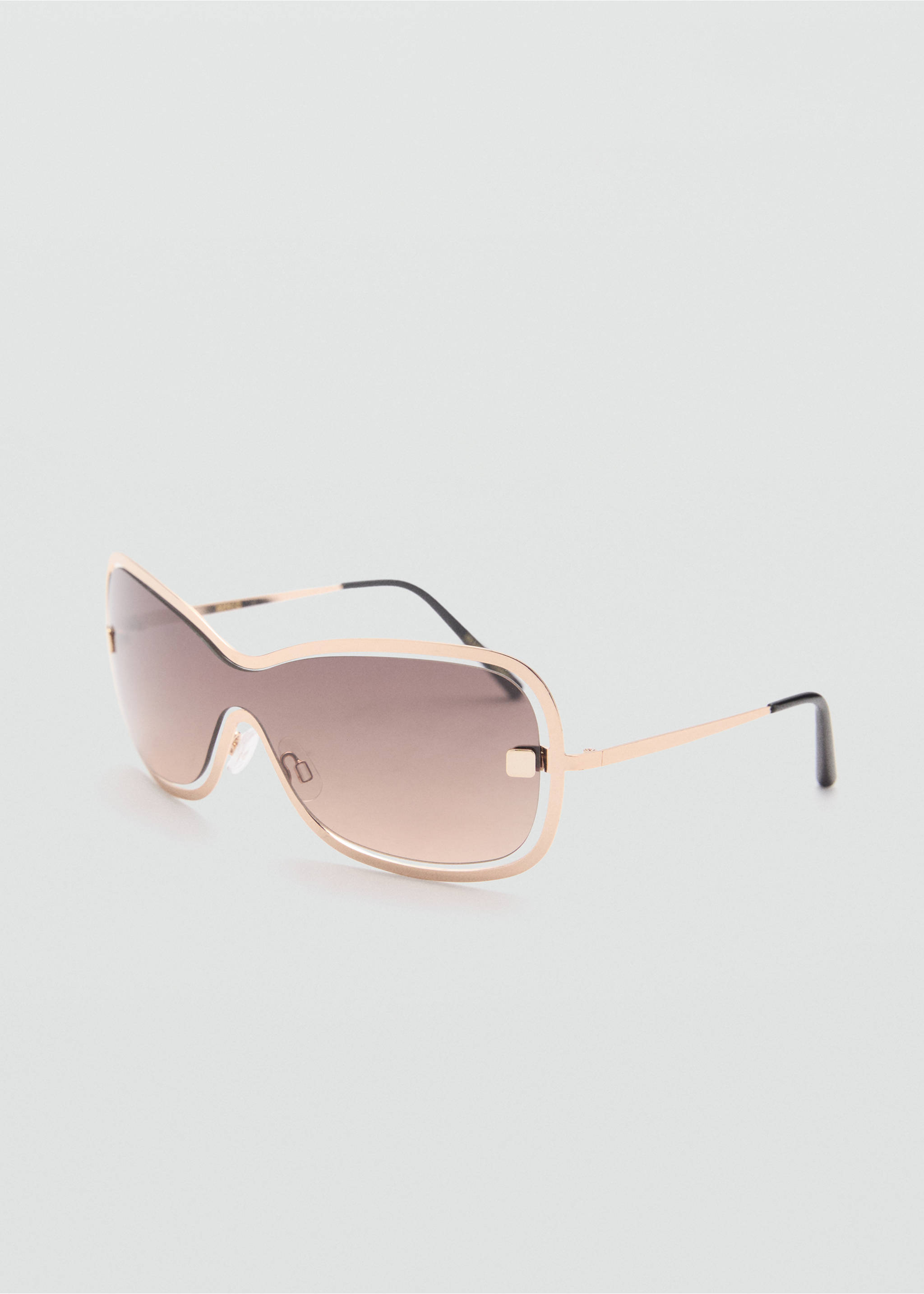 Screen style sunglasses - Medium plane, Gold. Ref: 77057710-00.