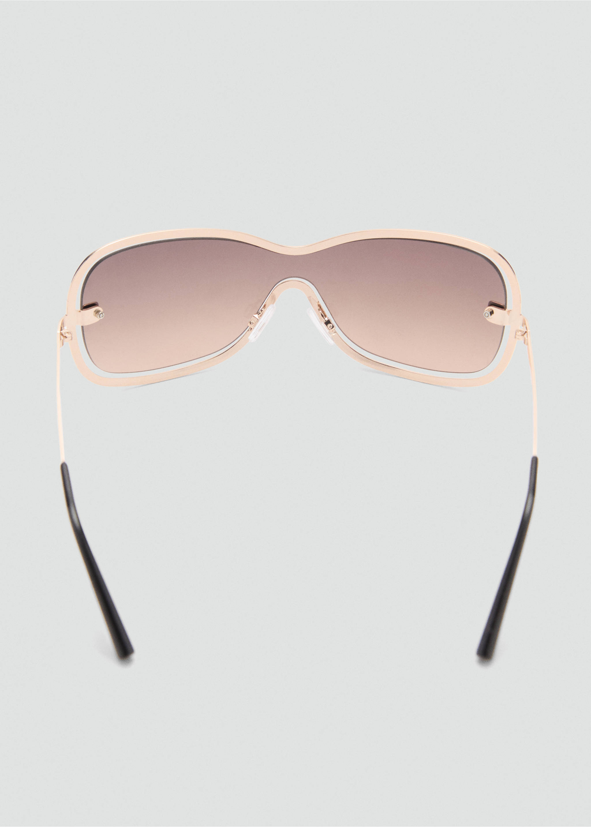 Screen style sunglasses - Details of the article 1, Gold. Ref: 77057710-00.