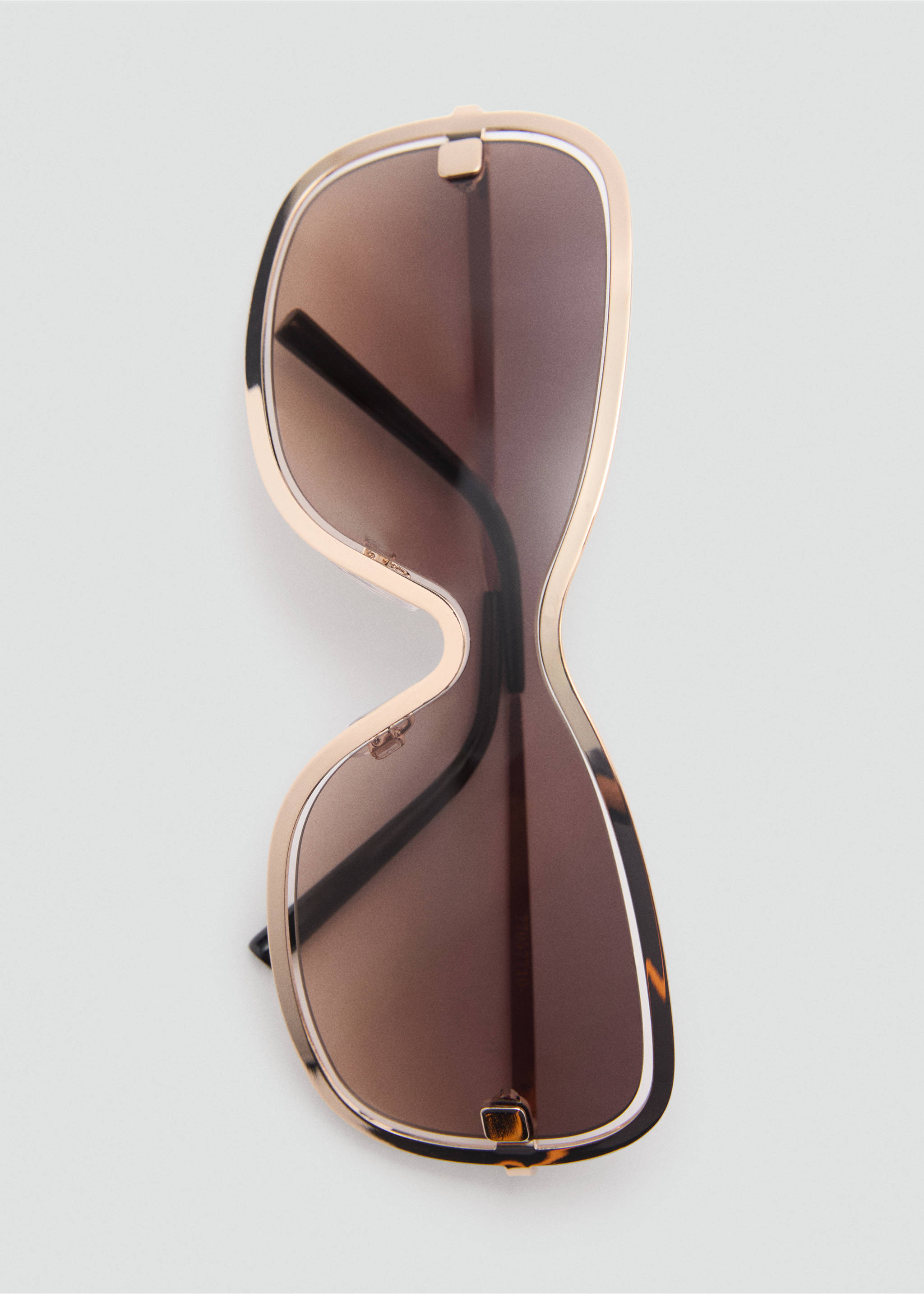 Screen style sunglasses - Details of the article 2, Gold. Ref: 77057710-00.