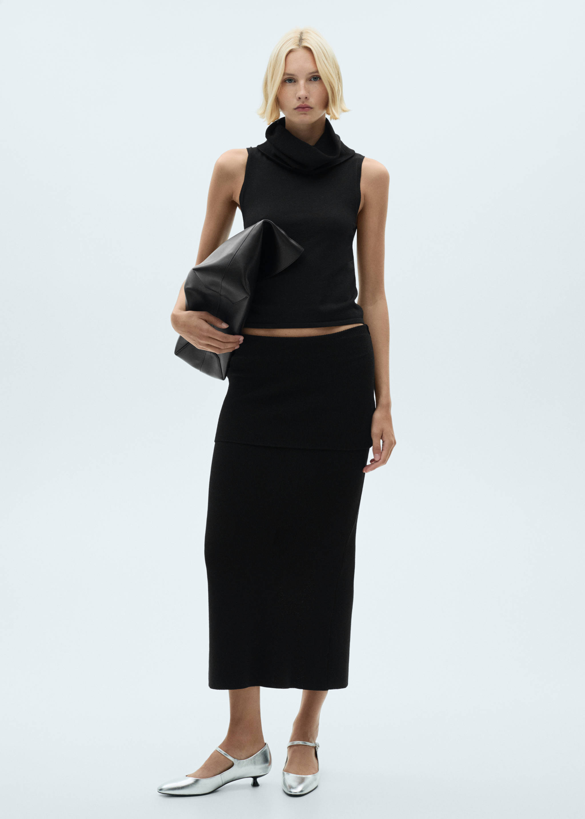 Top maille col roulé - Plan général