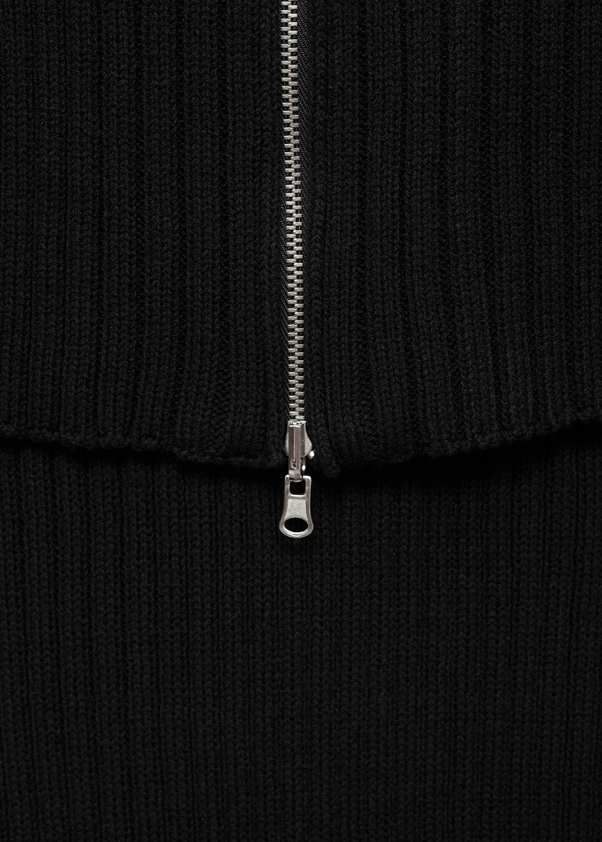 Vestido punto combinado cremallera - Detalle del artículo 0