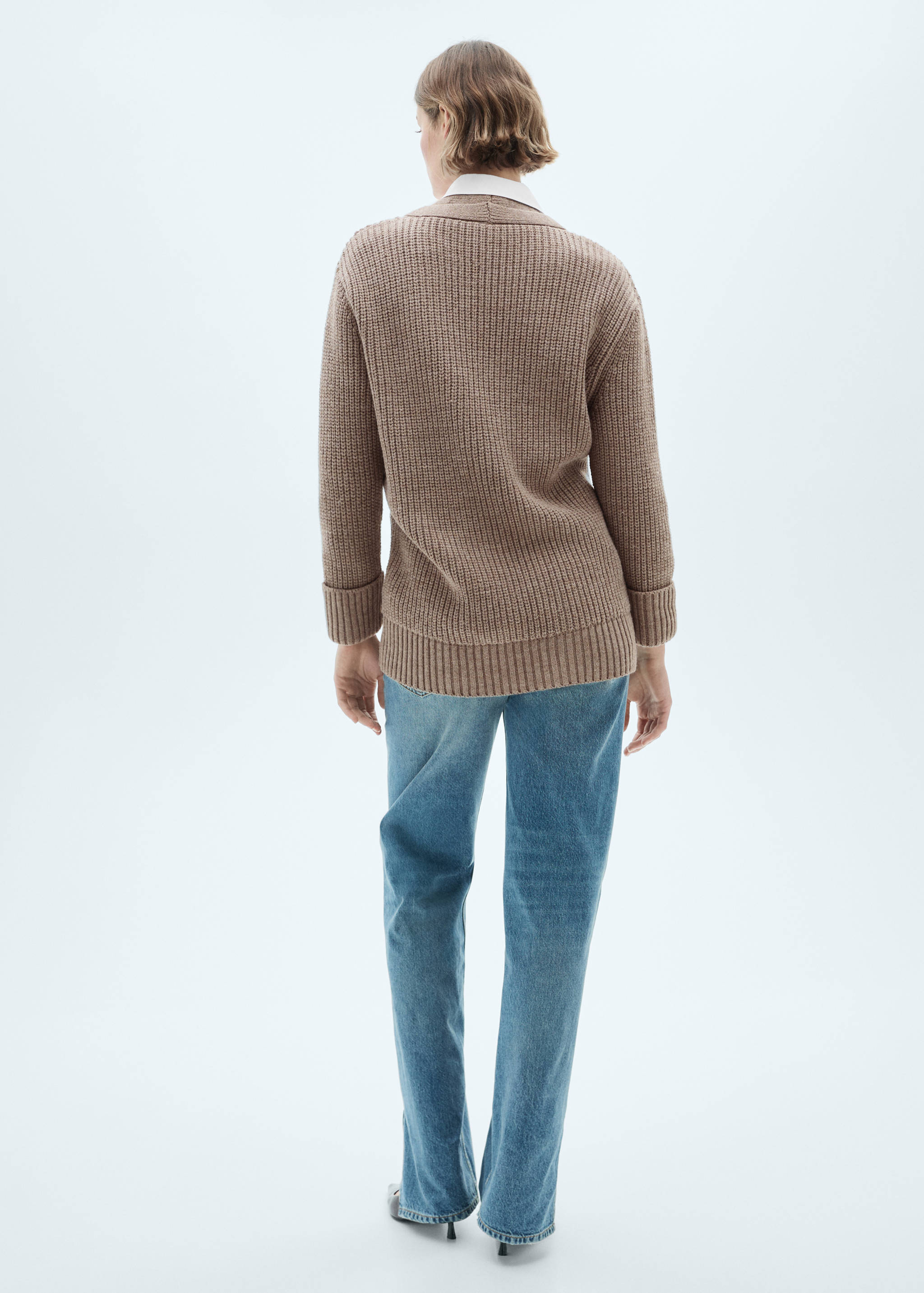 Cárdigan botones oversize - Reverso del artículo