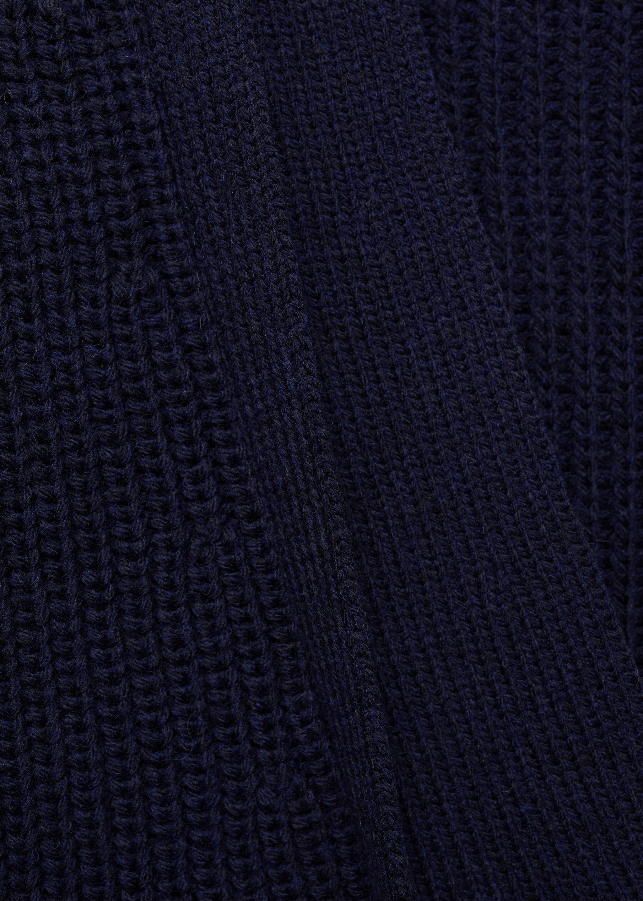 Oversized cardigan with buttons - Details of the article 8, Dark Navy. Ref: 77057713-00.