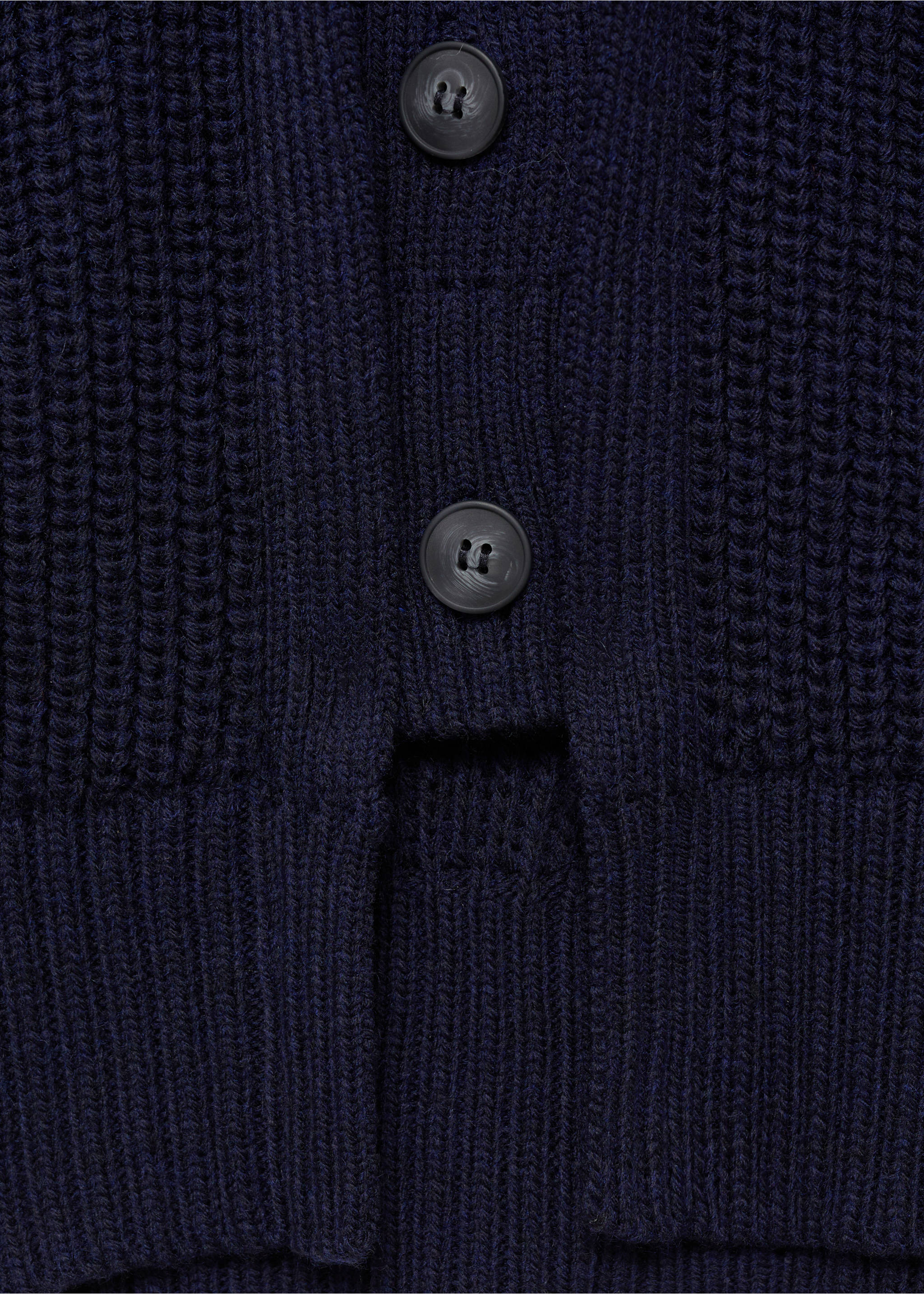 Oversized cardigan with buttons - Details of the article 0, Dark Navy. Ref: 77057713-00.