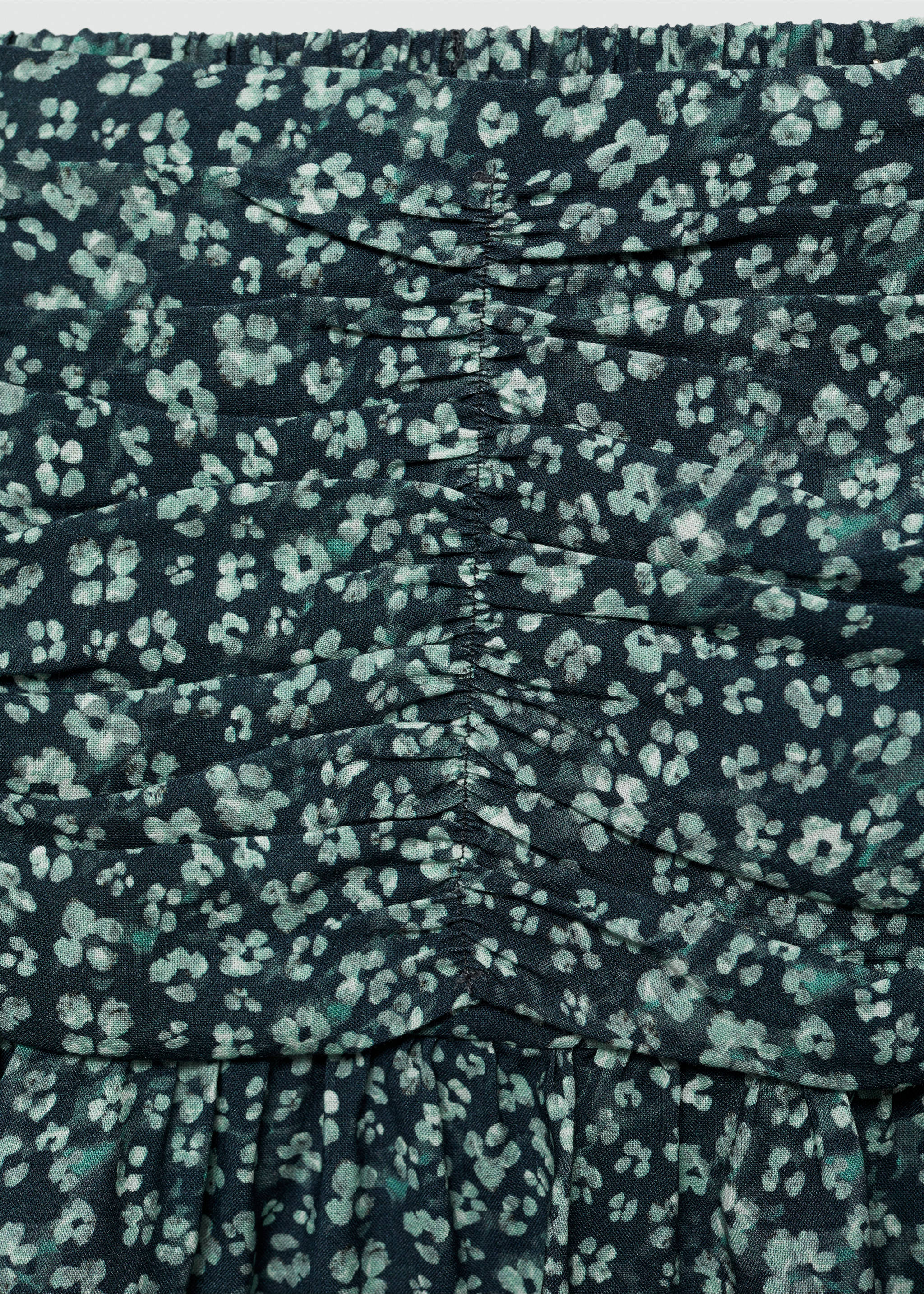 Floral print skirt - Details of the article 8, Green. Ref: 77057714-00.