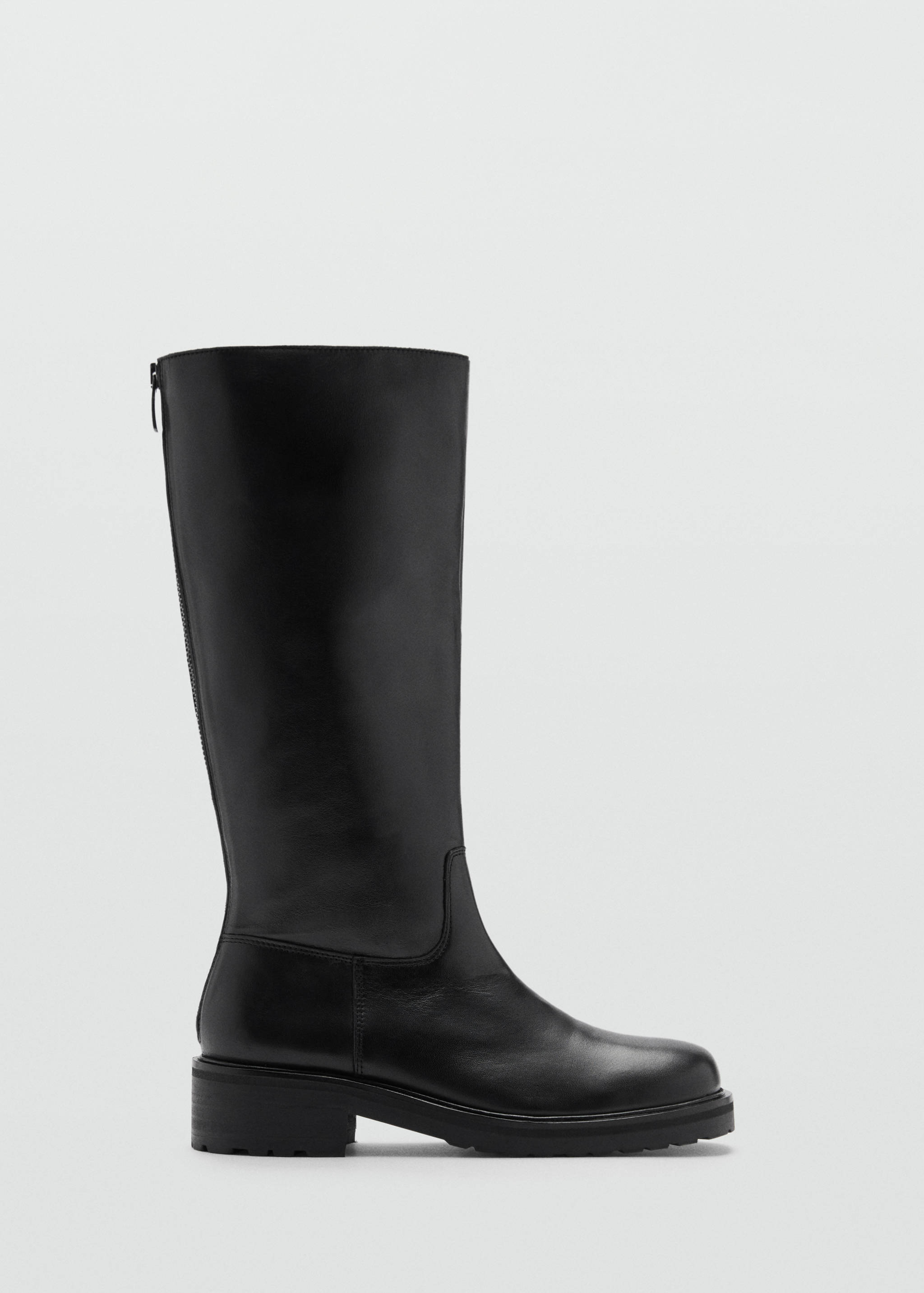 Bota alta piel cremallera - Artículo sin modelo