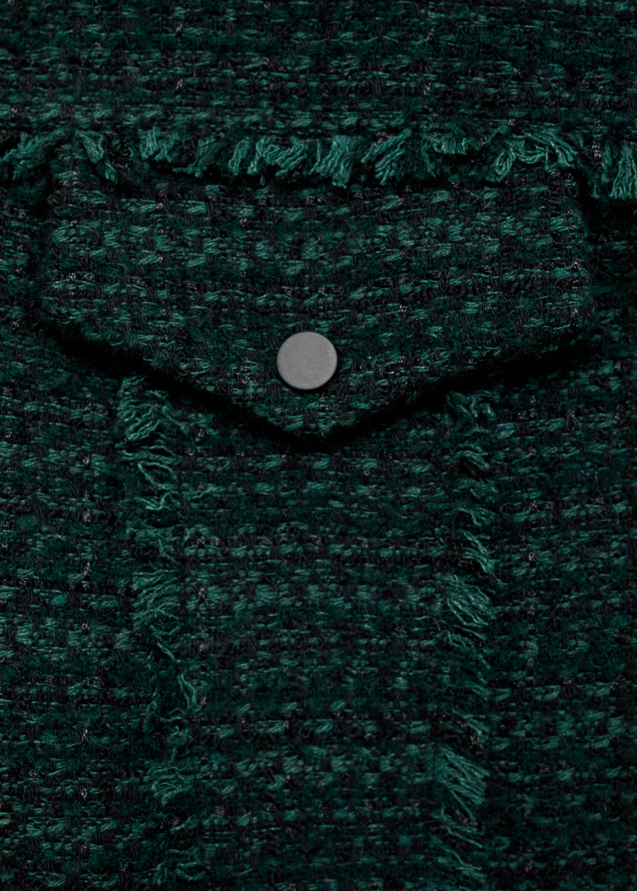 Colete de tweed com gola alta - Pormenor do artigo 0