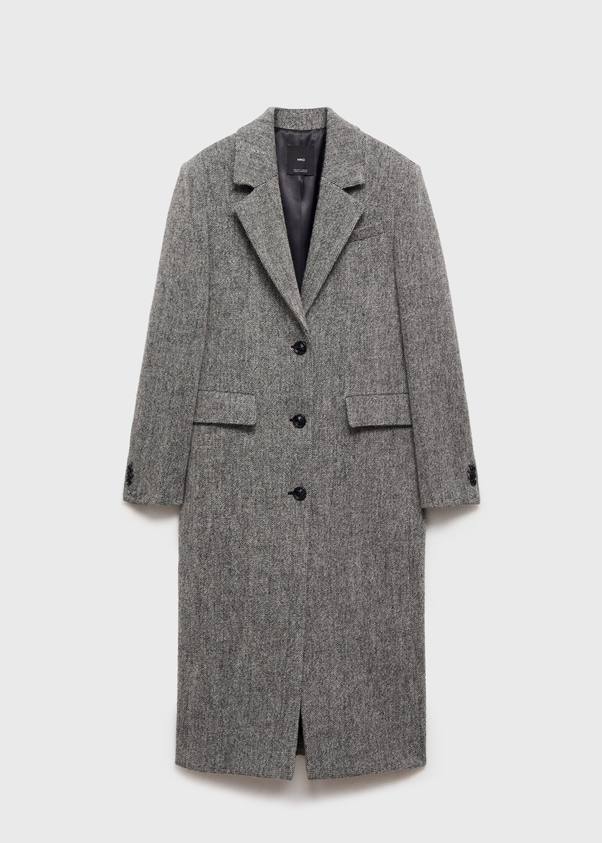 Flecked wool-blend coat - Women | MANGO OUTLET USA