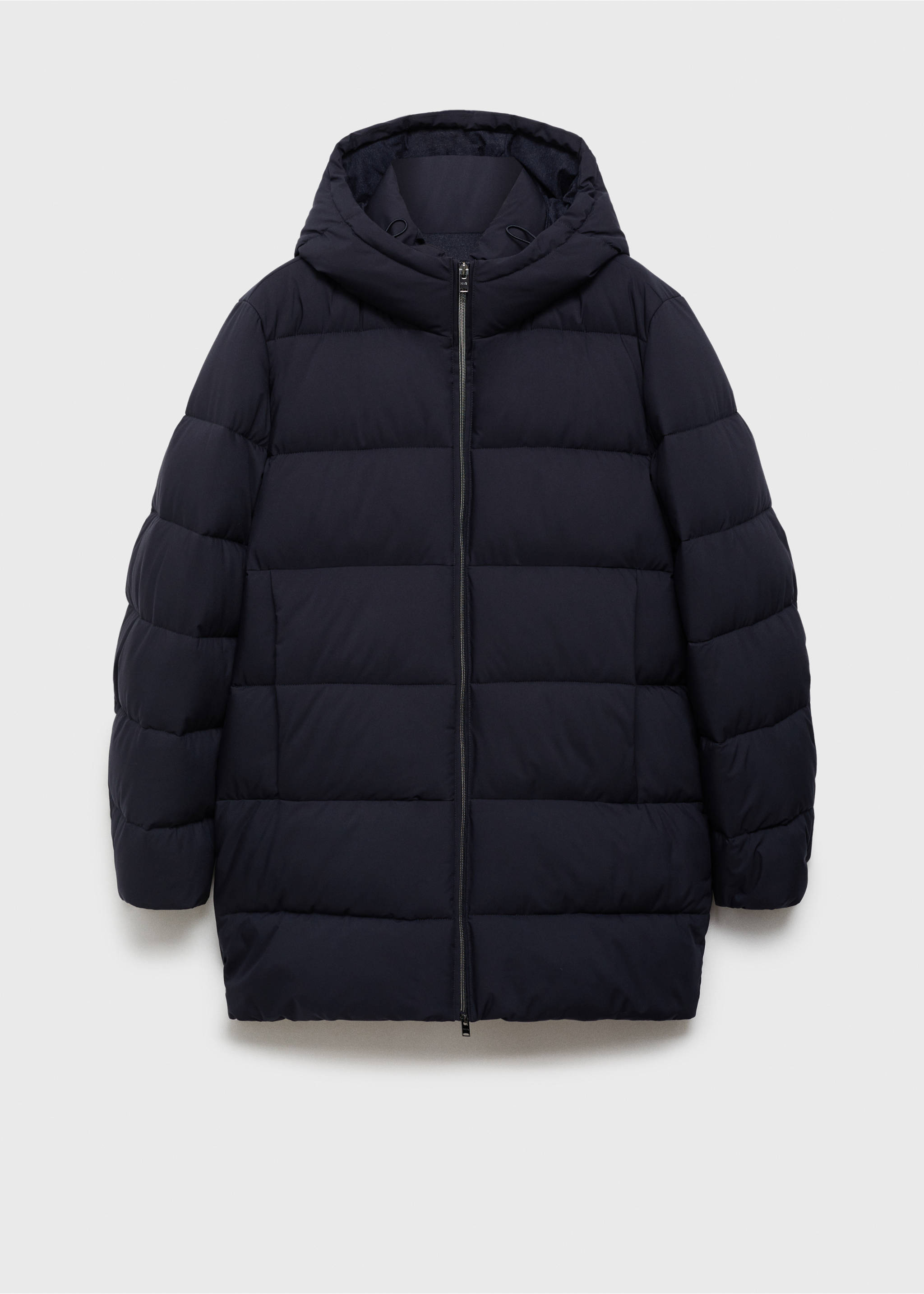Water-repellent quilted coat - Article without model, Dark Navy. Ref: 77057911-00.