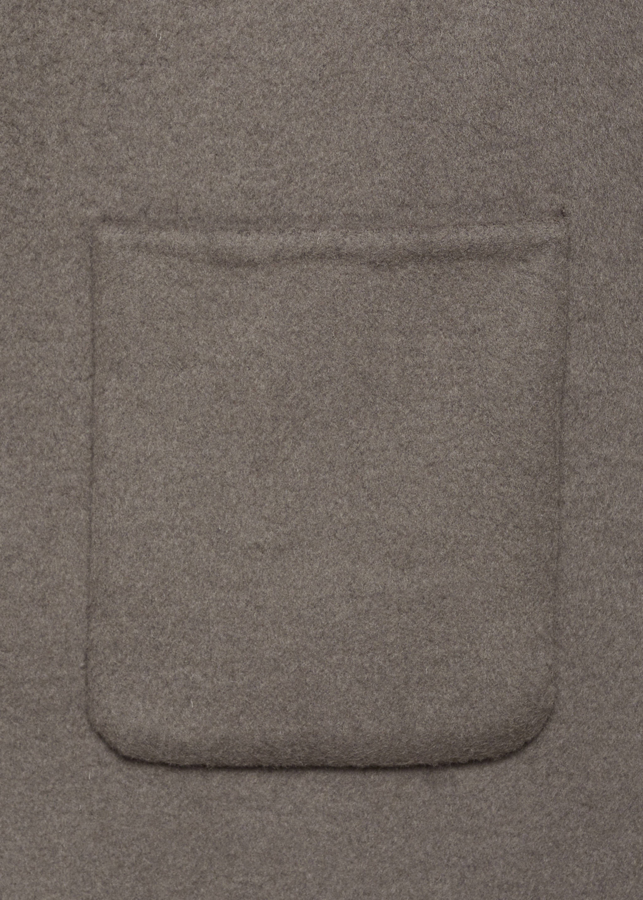 Handmade-Overshirt aus Wolle mit Taschen - Detail des Artikels 0